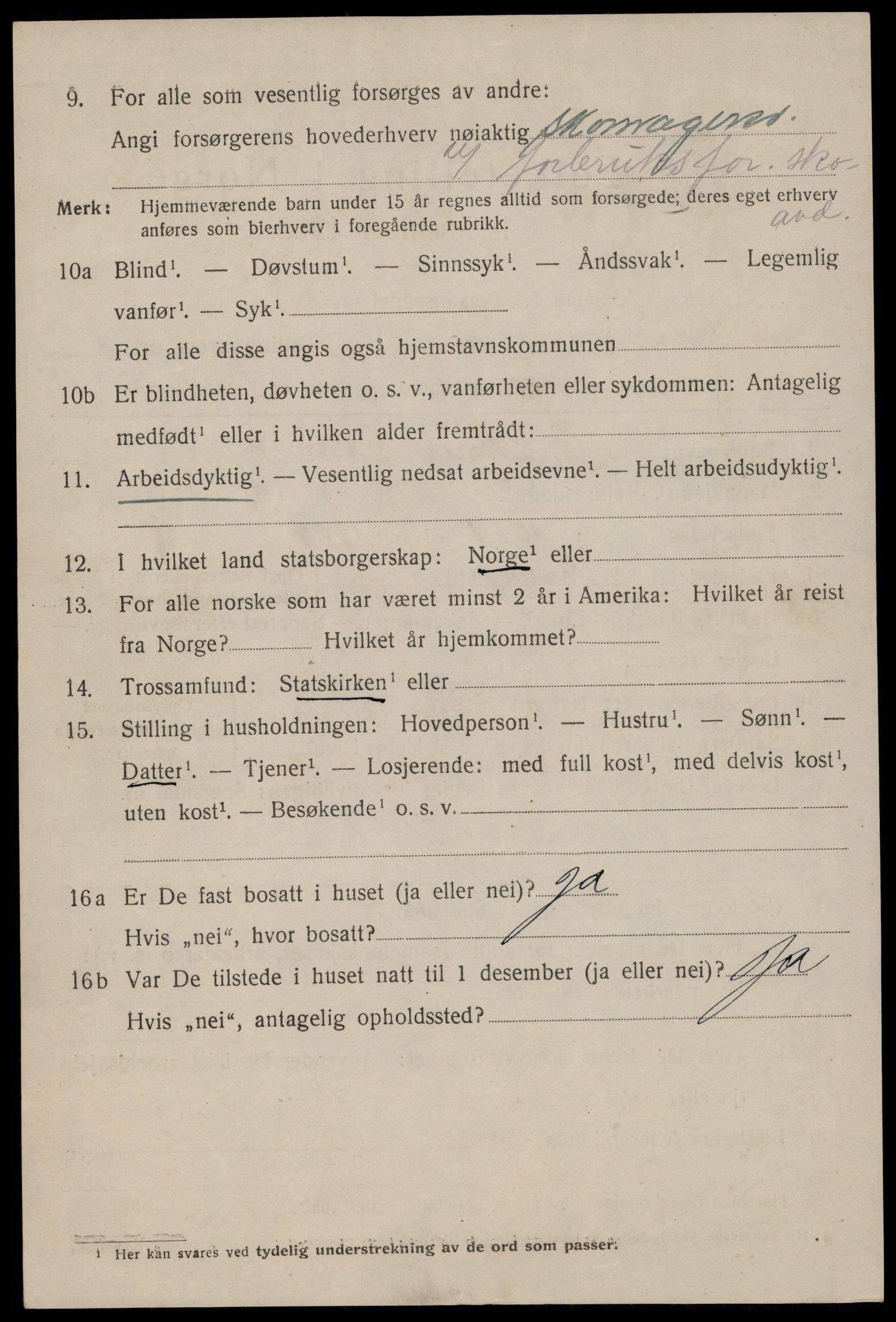 SAST, 1920 census for Stavanger, 1920, p. 44803