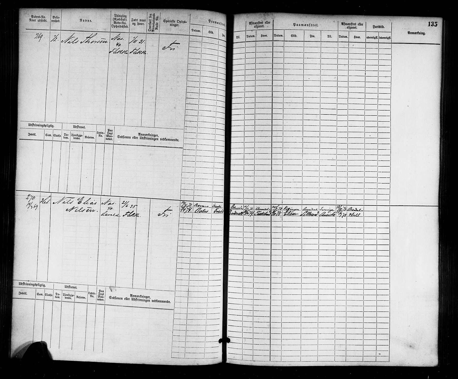 Flekkefjord mønstringskrets, AV/SAK-2031-0018/F/Fb/L0001: Hovedrulle nr 1-764, N-4, 1868-1900, p. 139