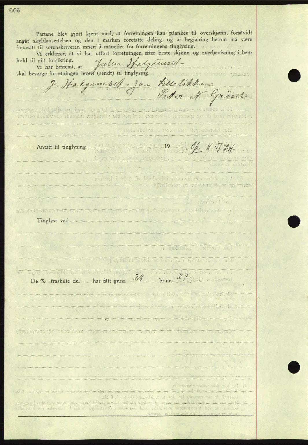 Nordmøre sorenskriveri, AV/SAT-A-4132/1/2/2Ca: Mortgage book no. A81, 1937-1937, Diary no: : 1406/1937