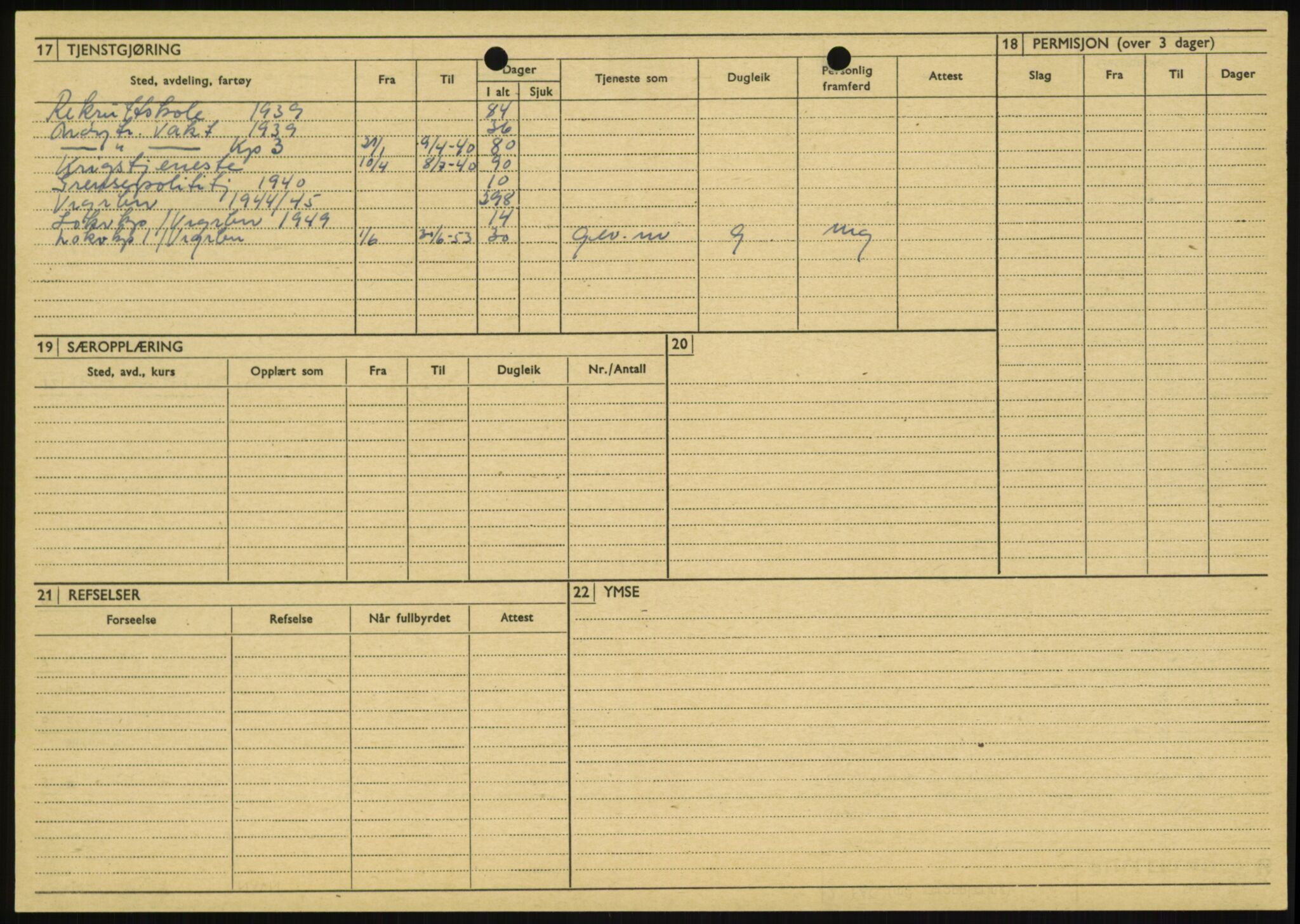 Forsvaret, Varanger bataljon, AV/RA-RAFA-2258/1/D/L0446: Rulleblad for menige født 1917-1919, 1917-1919, p. 329