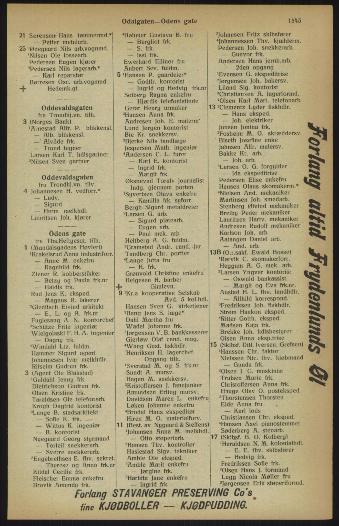 Kristiania/Oslo adressebok, PUBL/-, 1915, p. 1545