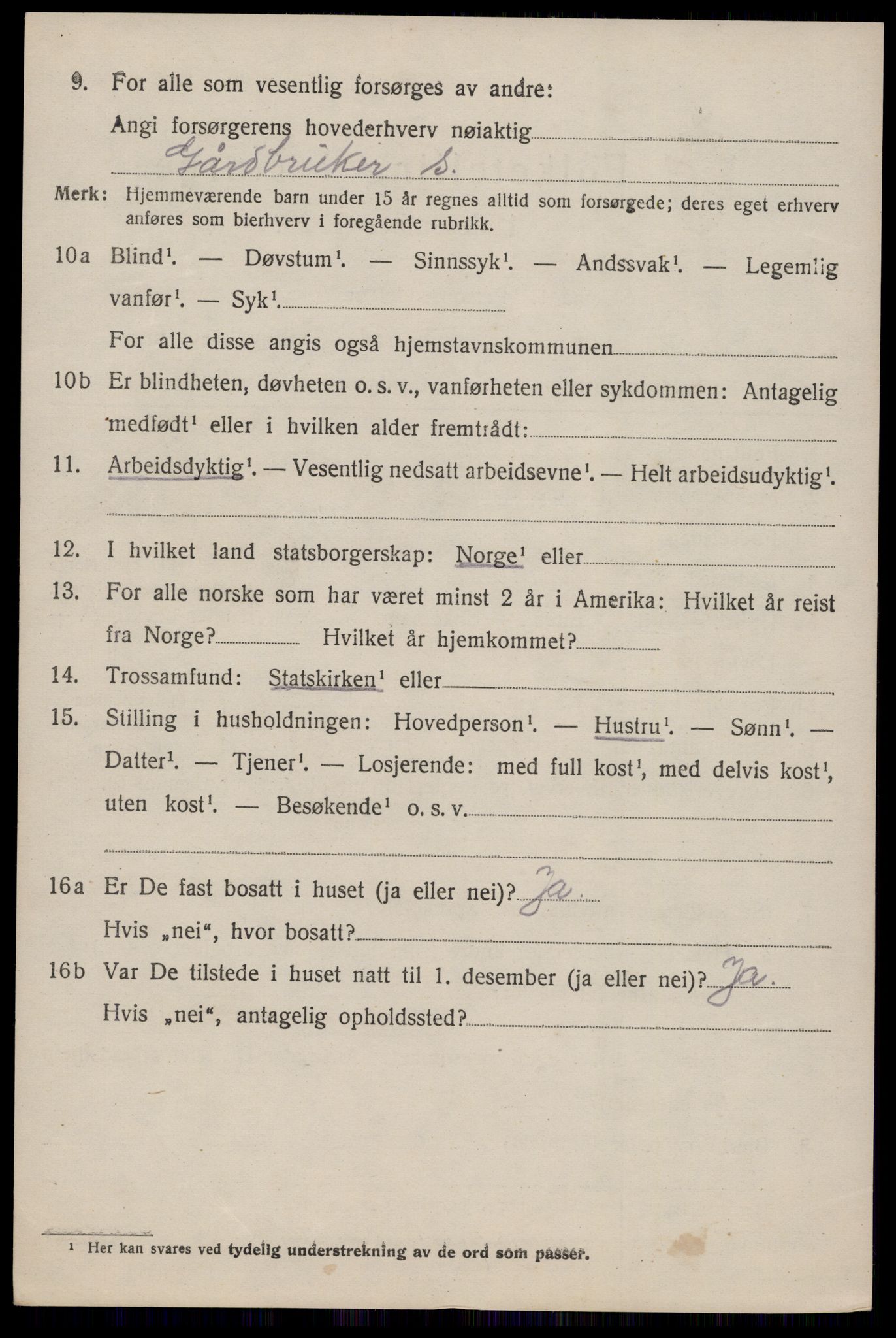 SAKO, 1920 census for Nissedal, 1920, p. 3494