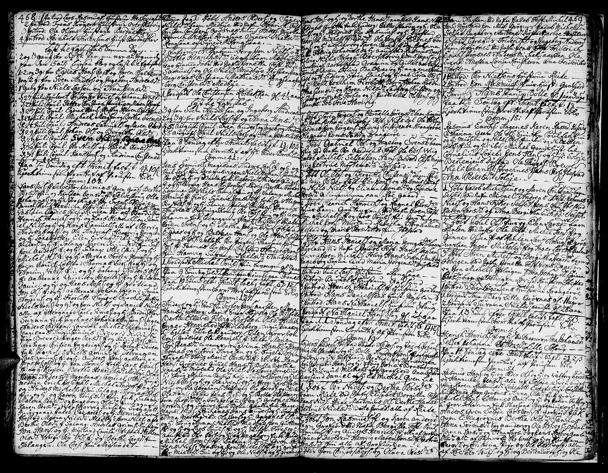 Ibestad sokneprestembete, AV/SATØ-S-0077/H/Ha/Hab/L0001klokker: Parish register (copy) no. 1, 1776-1808, p. 468-469