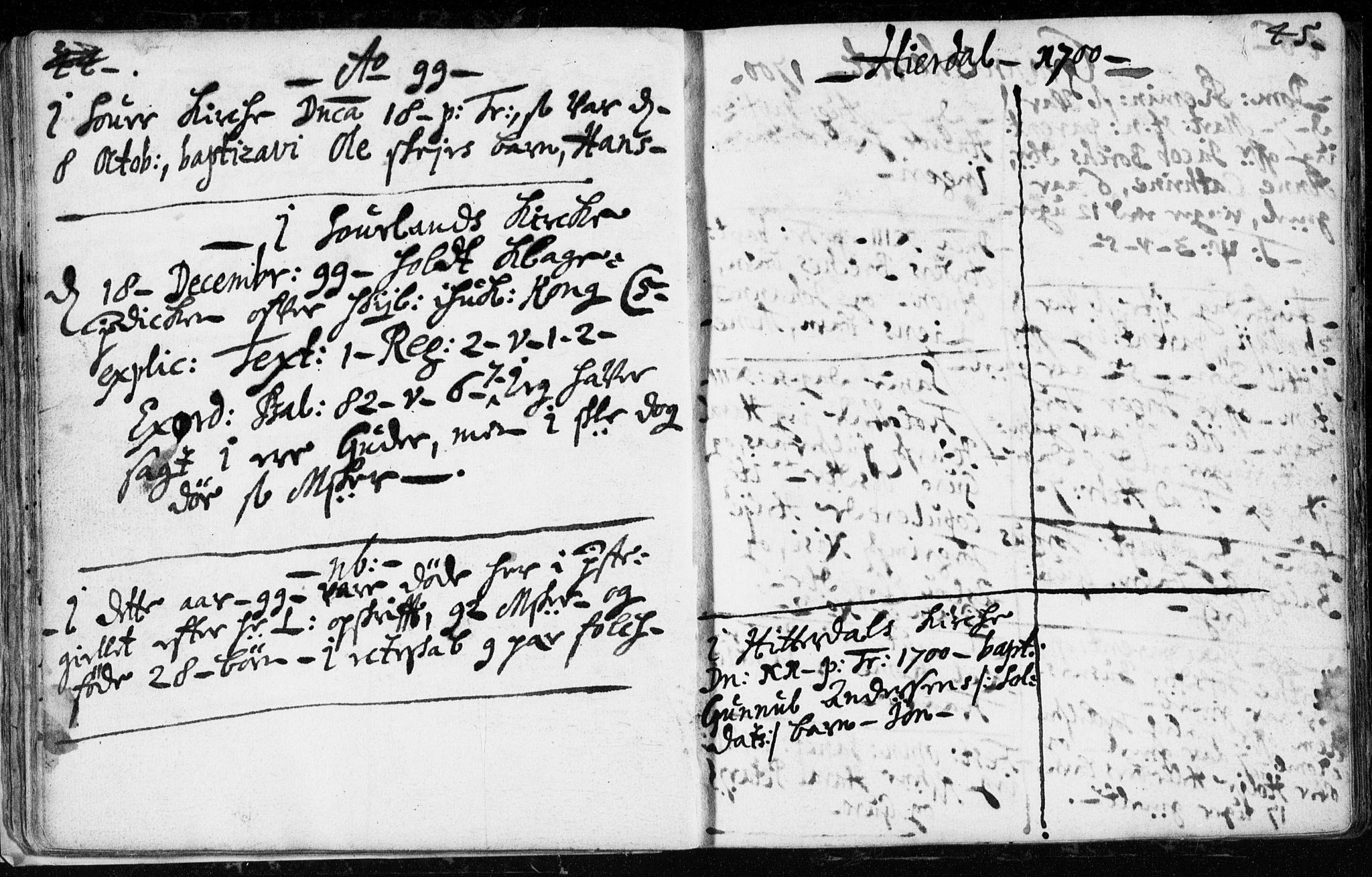 Hjartdal kirkebøker, AV/SAKO-A-270/F/Fa/L0001: Parish register (official) no. I 1, 1685-1714, p. 44-45