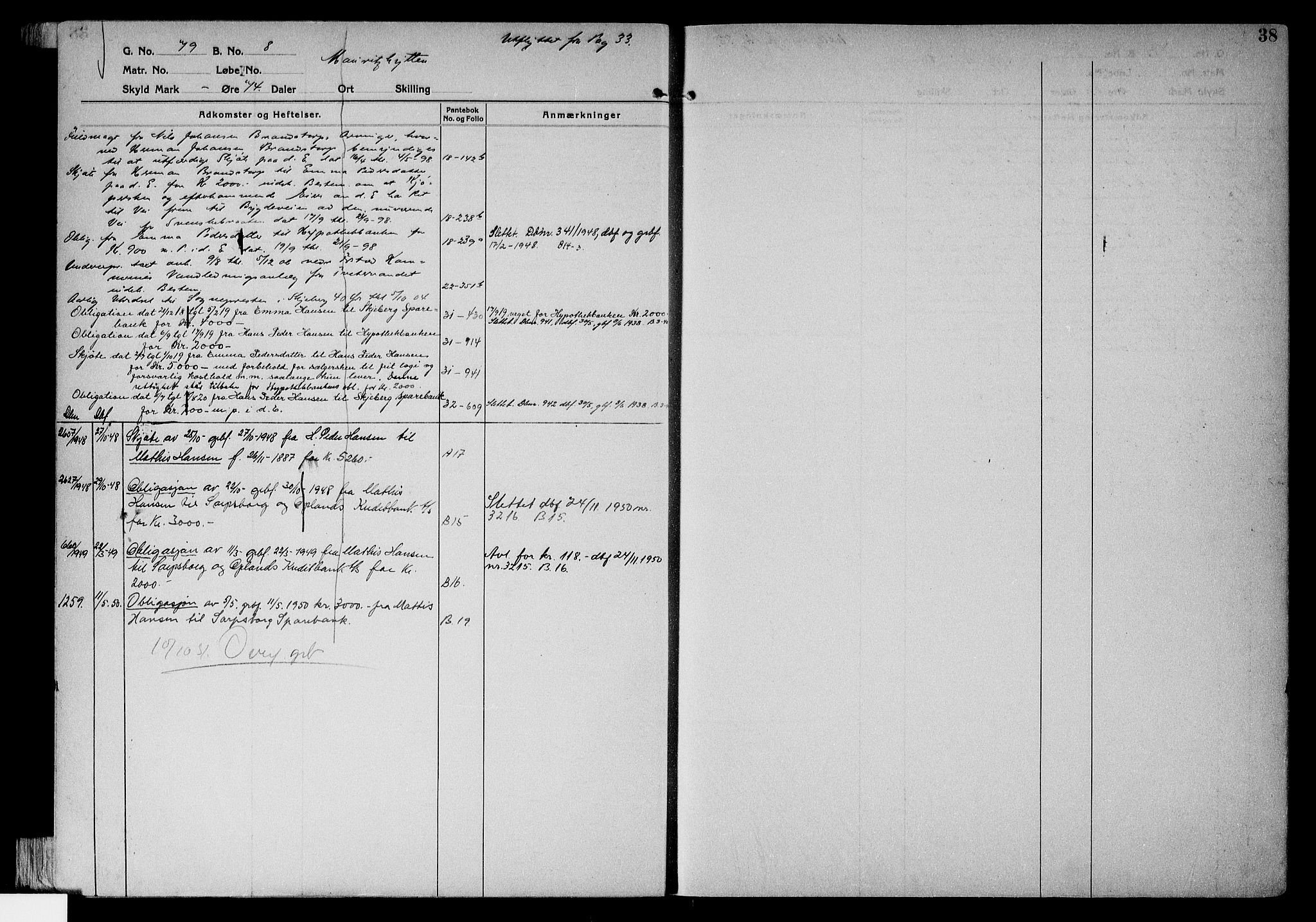 Tune sorenskriveri, AV/SAO-A-10470/G/Ga/Gab/Gabf/L0002a: Mortgage register no. VI 2a, 1910-1953, p. 38