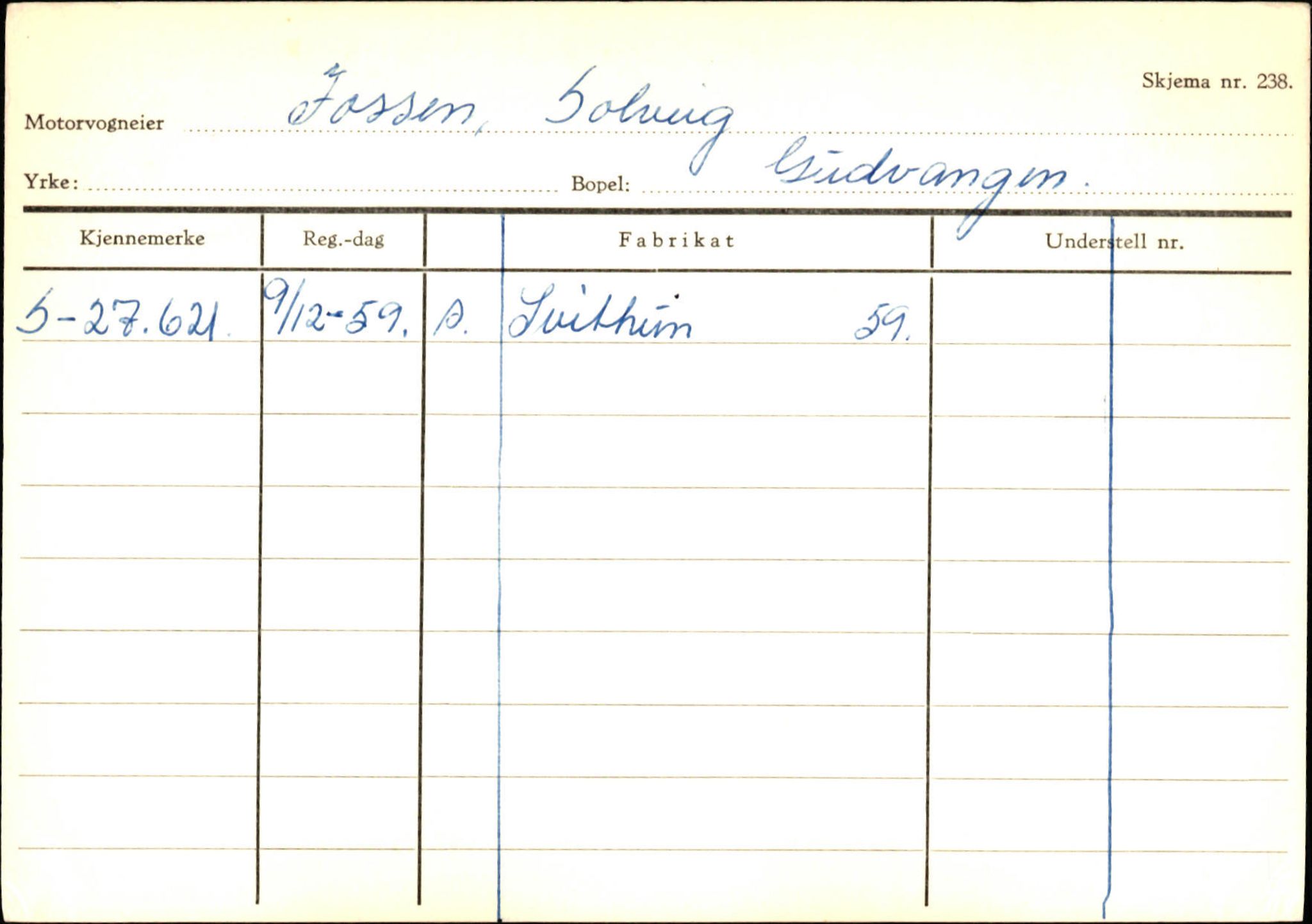 Statens vegvesen, Sogn og Fjordane vegkontor, SAB/A-5301/4/F/L0125: Eigarregister Sogndal V-Å. Aurland A-Å. Fjaler A-N, 1945-1975, p. 608