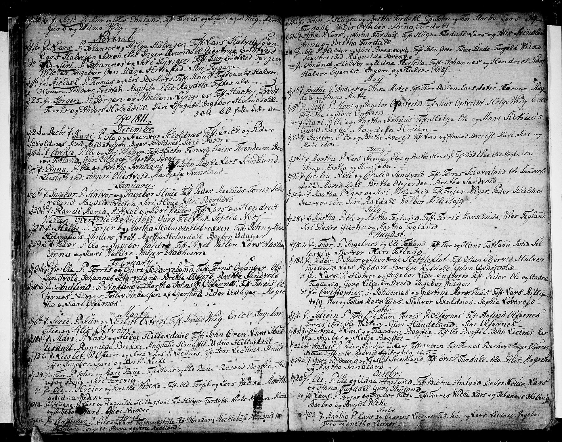 Skånevik sokneprestembete, SAB/A-77801/H/Haa: Parish register (official) no. A 2, 1790-1824, p. 39