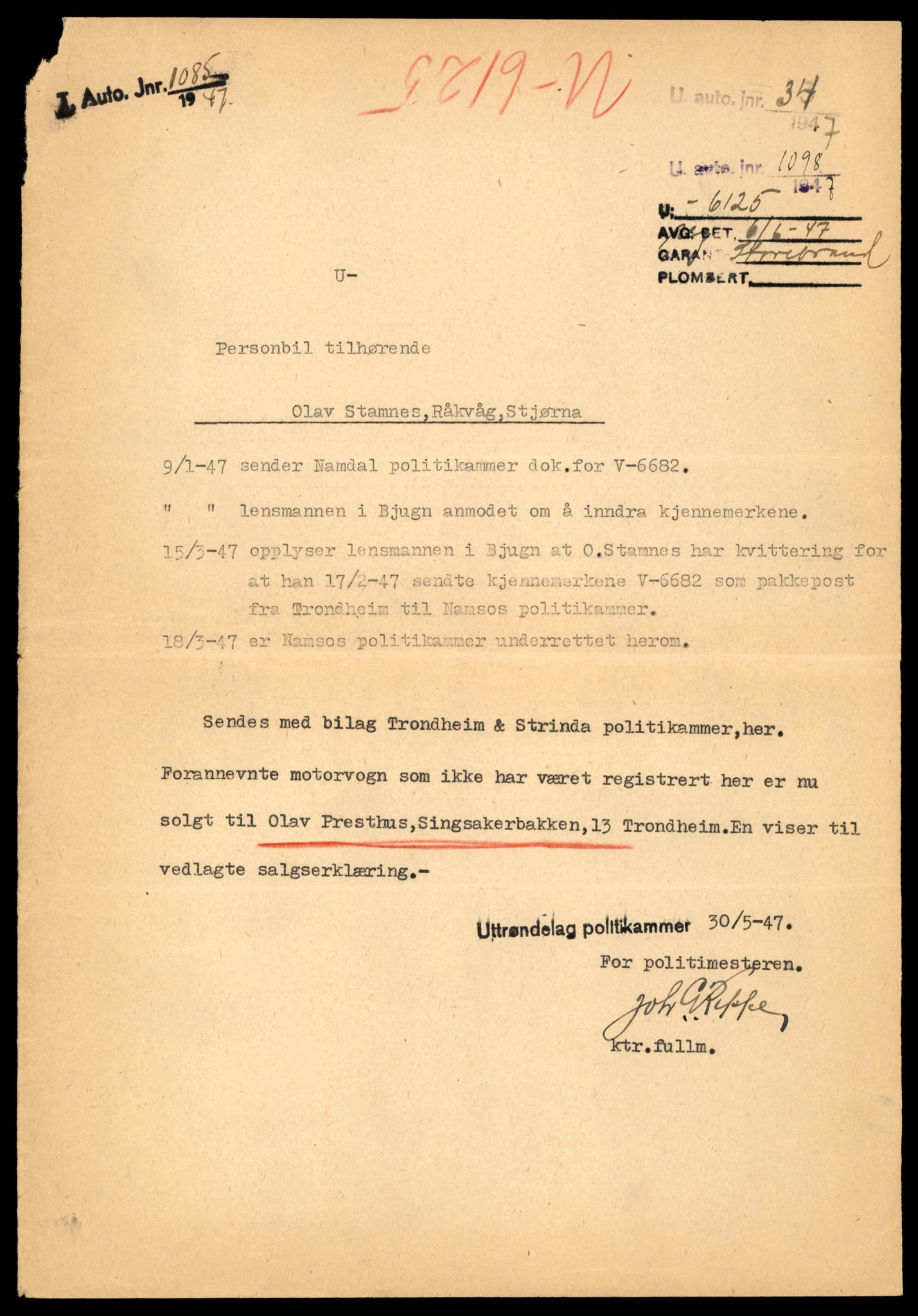 Møre og Romsdal vegkontor - Ålesund trafikkstasjon, AV/SAT-A-4099/F/Fe/L0022: Registreringskort for kjøretøy T 10584 - T 10694, 1927-1998, p. 1311