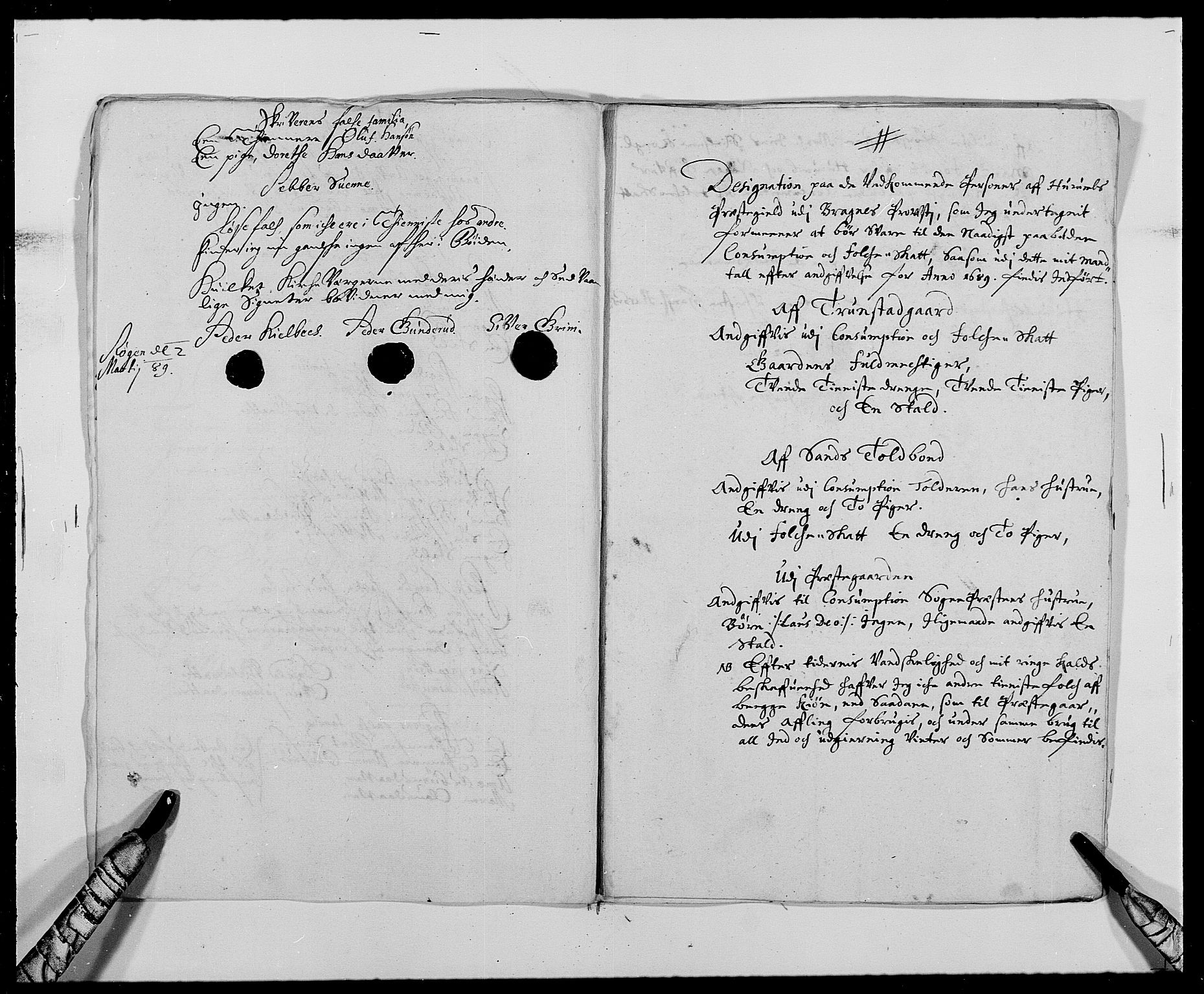 Rentekammeret inntil 1814, Reviderte regnskaper, Fogderegnskap, AV/RA-EA-4092/R29/L1693: Fogderegnskap Hurum og Røyken, 1688-1693, p. 126