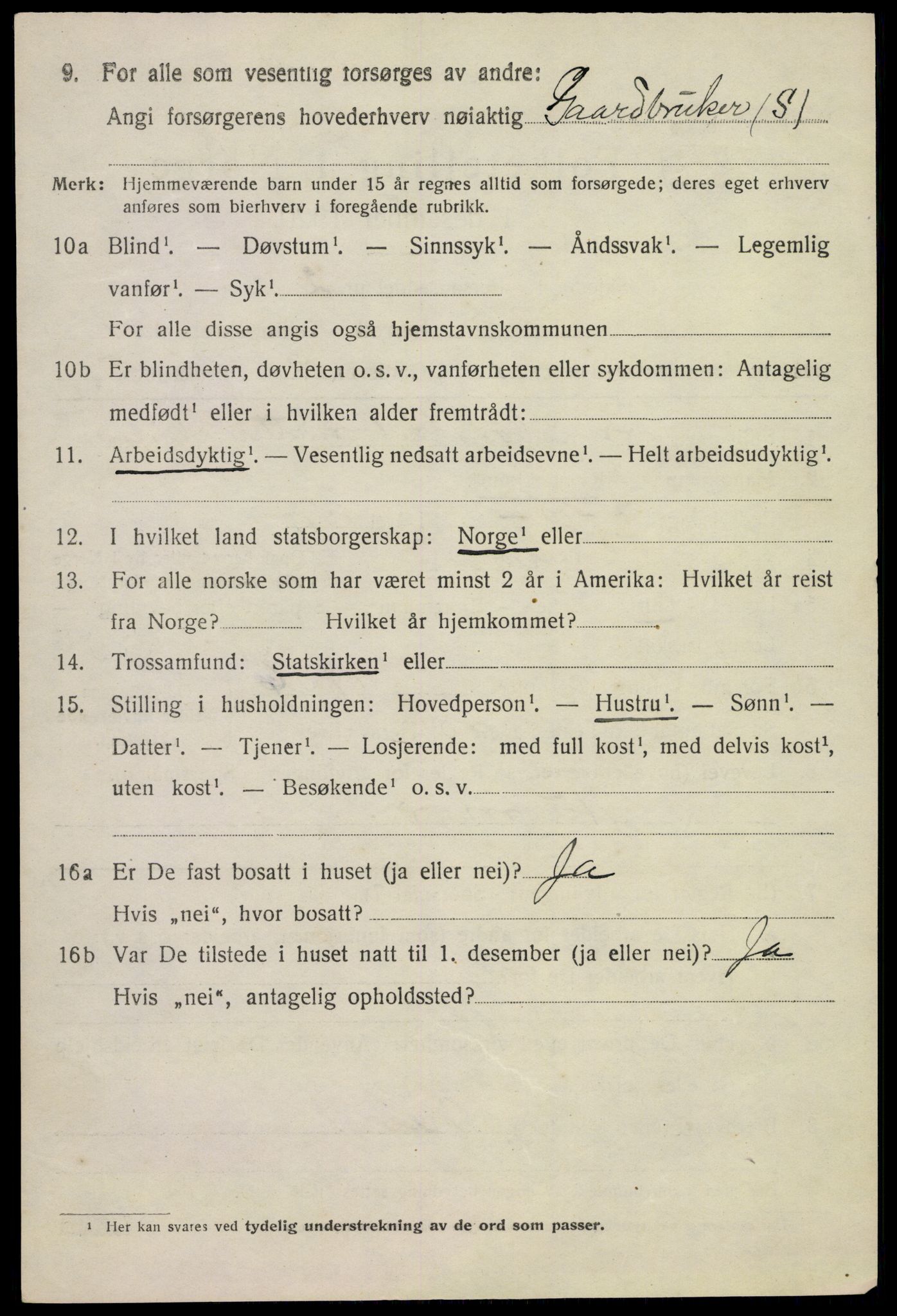 SAKO, 1920 census for Bø (Telemark), 1920, p. 6567