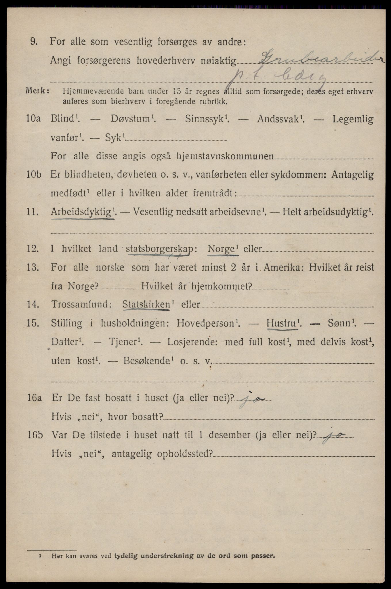 SAST, 1920 census for Avaldsnes, 1920, p. 1834