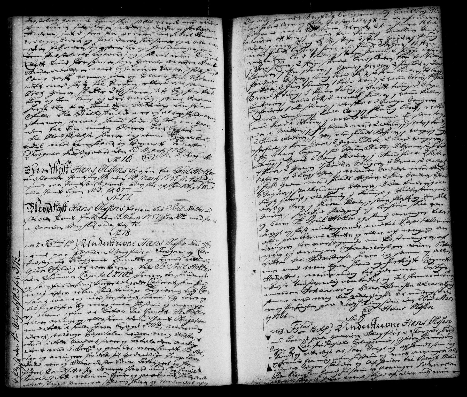 Lier, Røyken og Hurum sorenskriveri, AV/SAKO-A-89/G/Ga/Gaa/L0003: Mortgage book no. III, 1756-1771, p. 240