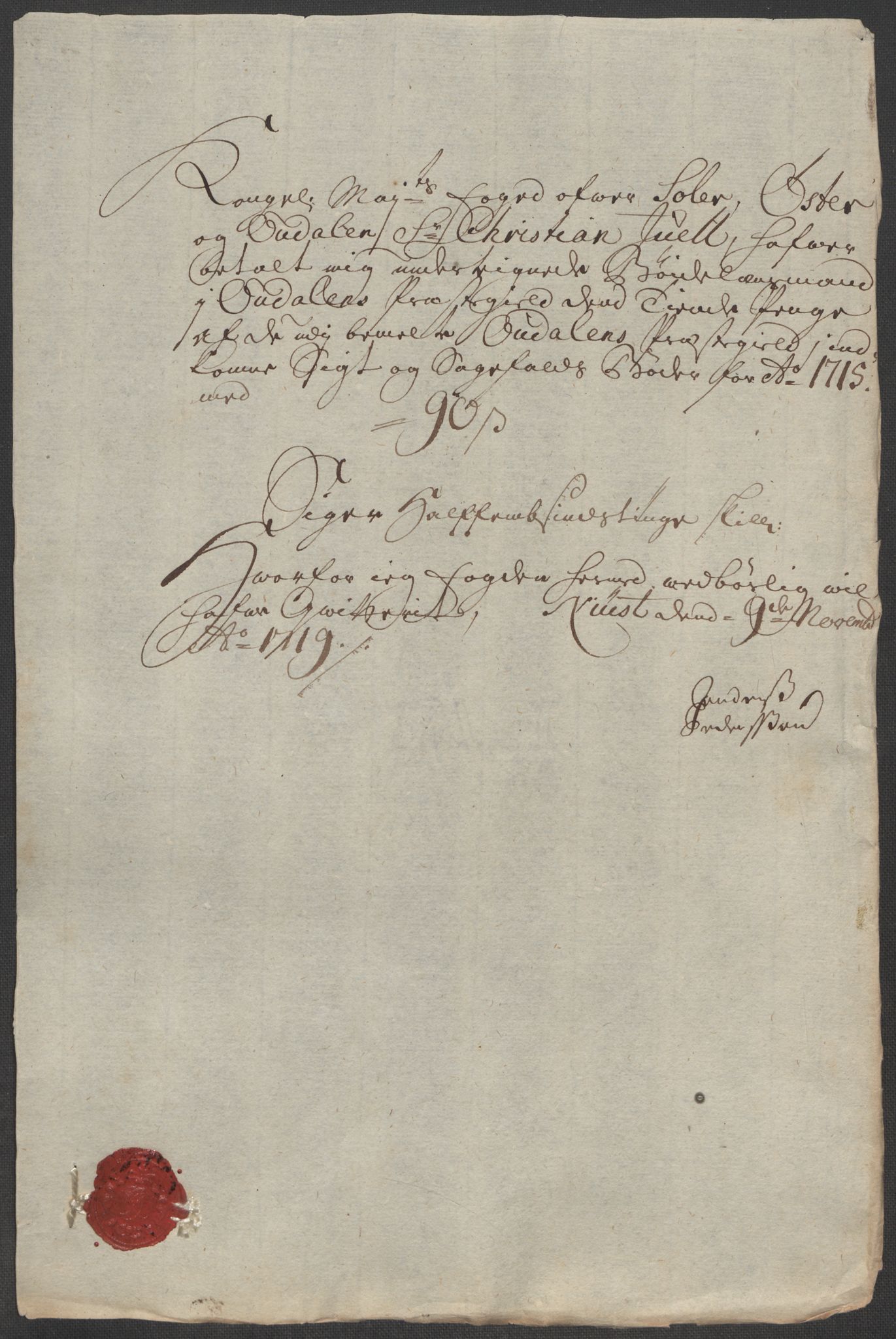 Rentekammeret inntil 1814, Reviderte regnskaper, Fogderegnskap, AV/RA-EA-4092/R13/L0854: Fogderegnskap Solør, Odal og Østerdal, 1715, p. 165