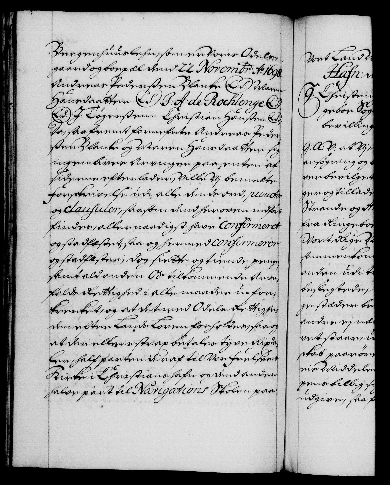 Danske Kanselli 1572-1799, RA/EA-3023/F/Fc/Fca/Fcaa/L0018: Norske registre, 1699-1703, p. 291b