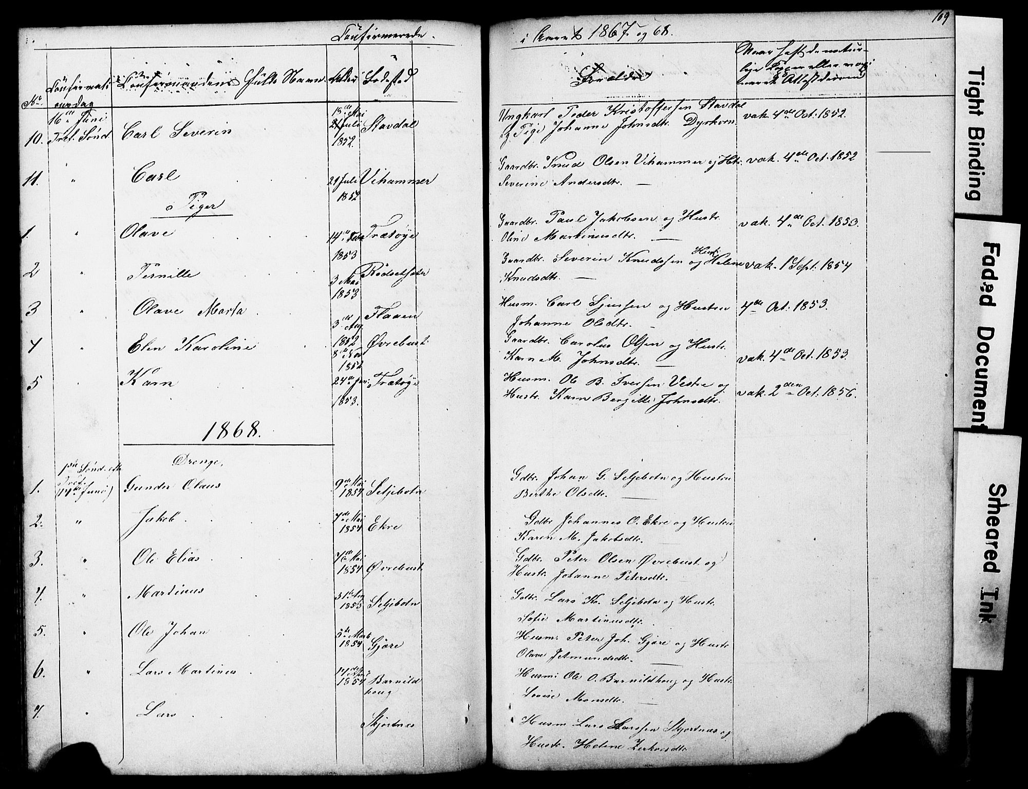 Ministerialprotokoller, klokkerbøker og fødselsregistre - Møre og Romsdal, AV/SAT-A-1454/521/L0301: Parish register (copy) no. 521C02, 1854-1881, p. 109