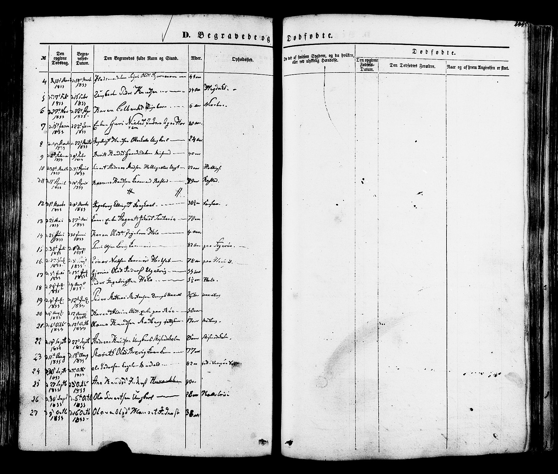 Ministerialprotokoller, klokkerbøker og fødselsregistre - Møre og Romsdal, SAT/A-1454/560/L0719: Parish register (official) no. 560A03, 1845-1872, p. 244