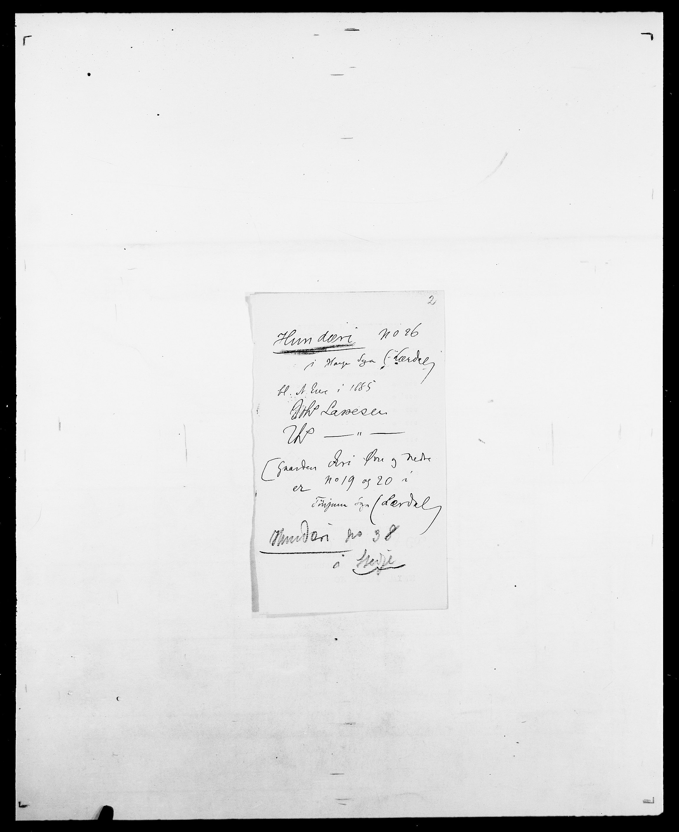 Delgobe, Charles Antoine - samling, AV/SAO-PAO-0038/D/Da/L0019: van der Hude - Joys, p. 63