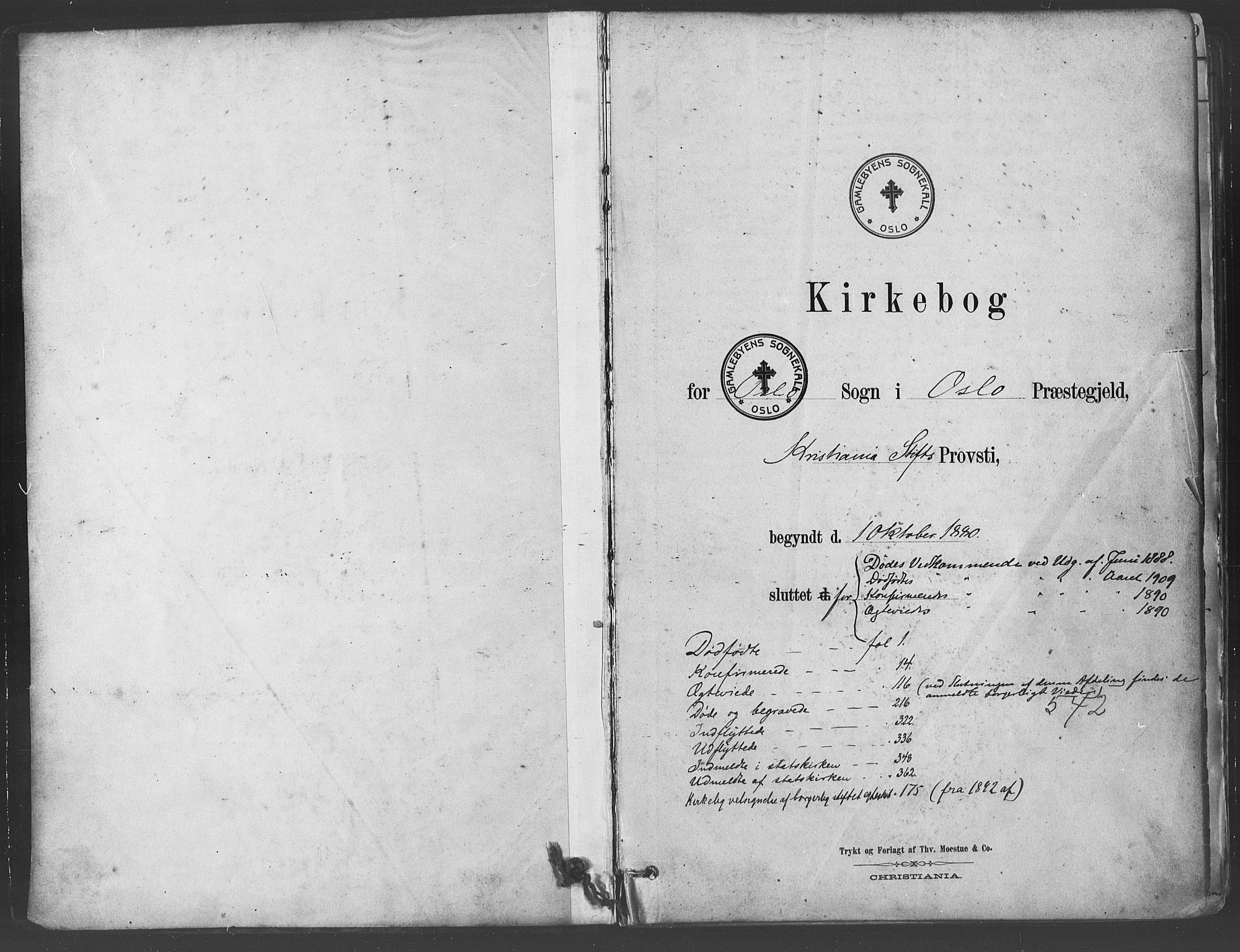 Gamlebyen prestekontor Kirkebøker, SAO/A-10884/F/Fa/L0006: Parish register (official) no. 6, 1881-1890
