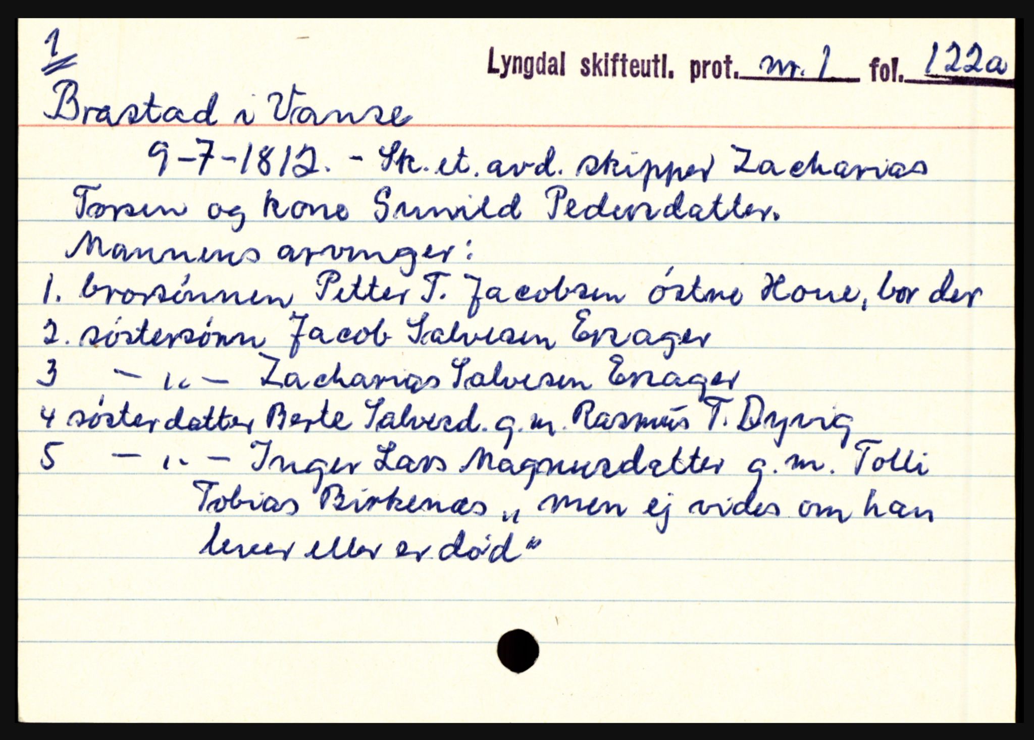 Lyngdal sorenskriveri, SAK/1221-0004/H, p. 1249