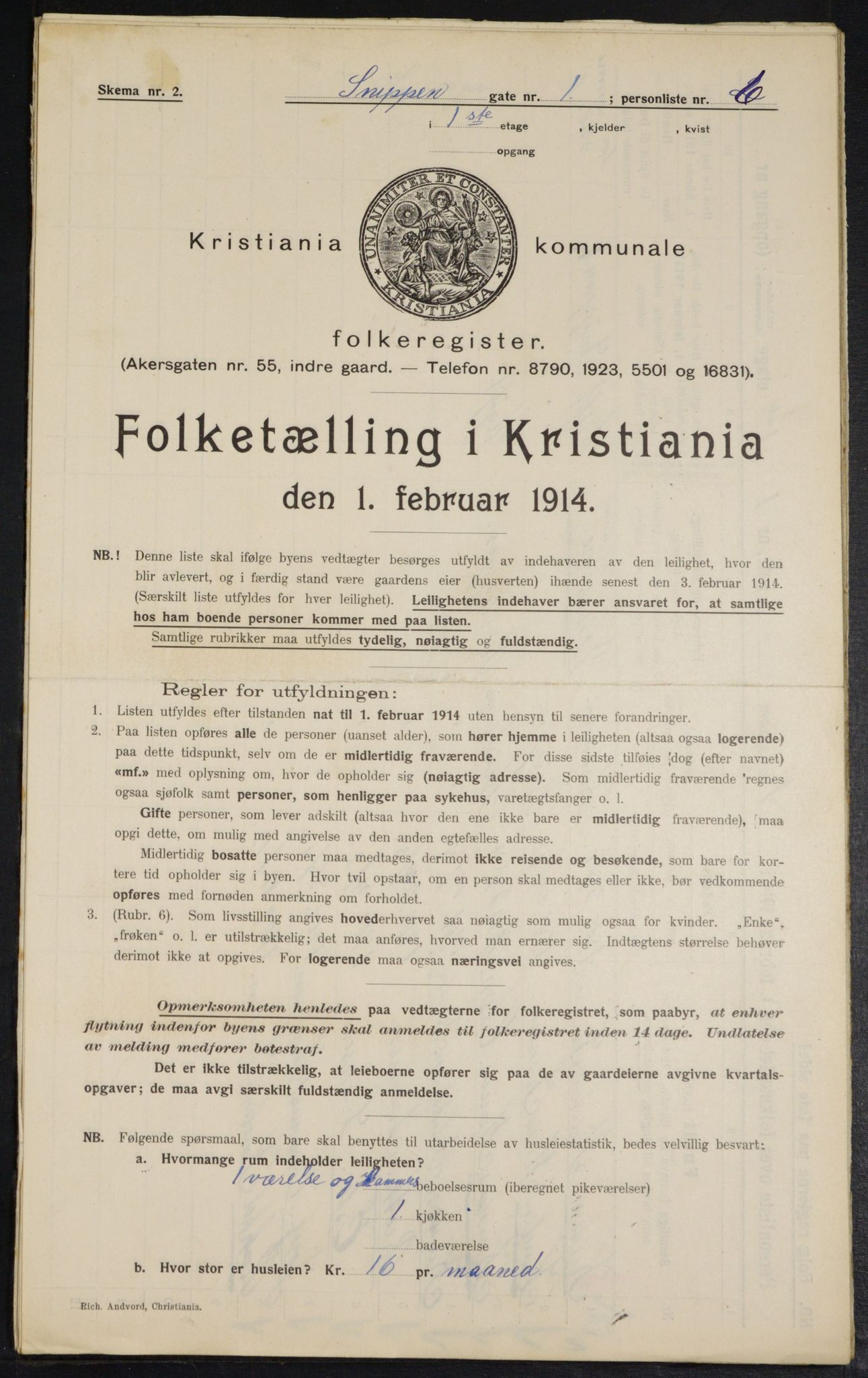 OBA, Municipal Census 1914 for Kristiania, 1914, p. 97841