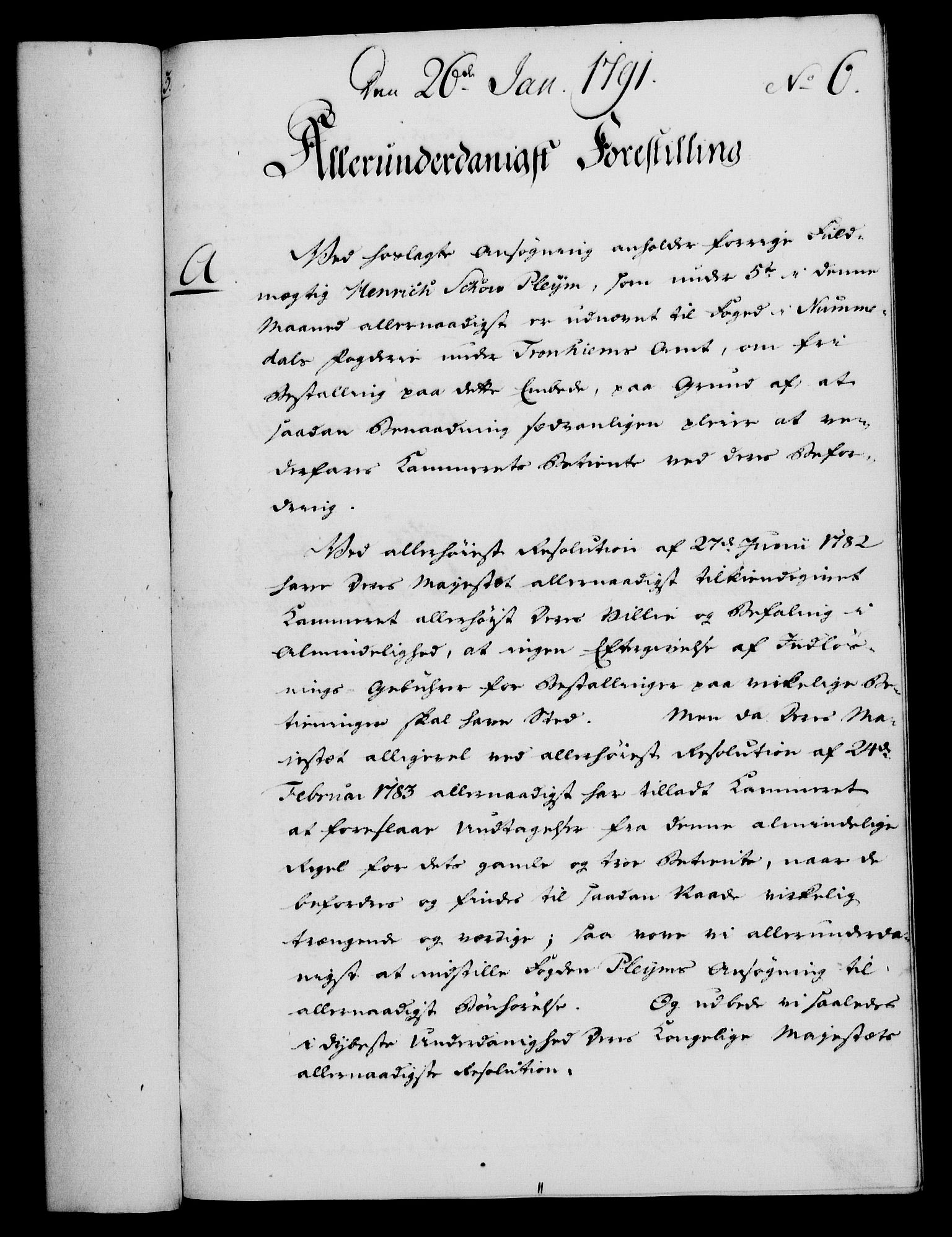 Rentekammeret, Kammerkanselliet, RA/EA-3111/G/Gf/Gfa/L0073: Norsk relasjons- og resolusjonsprotokoll (merket RK 52.73), 1791, p. 55