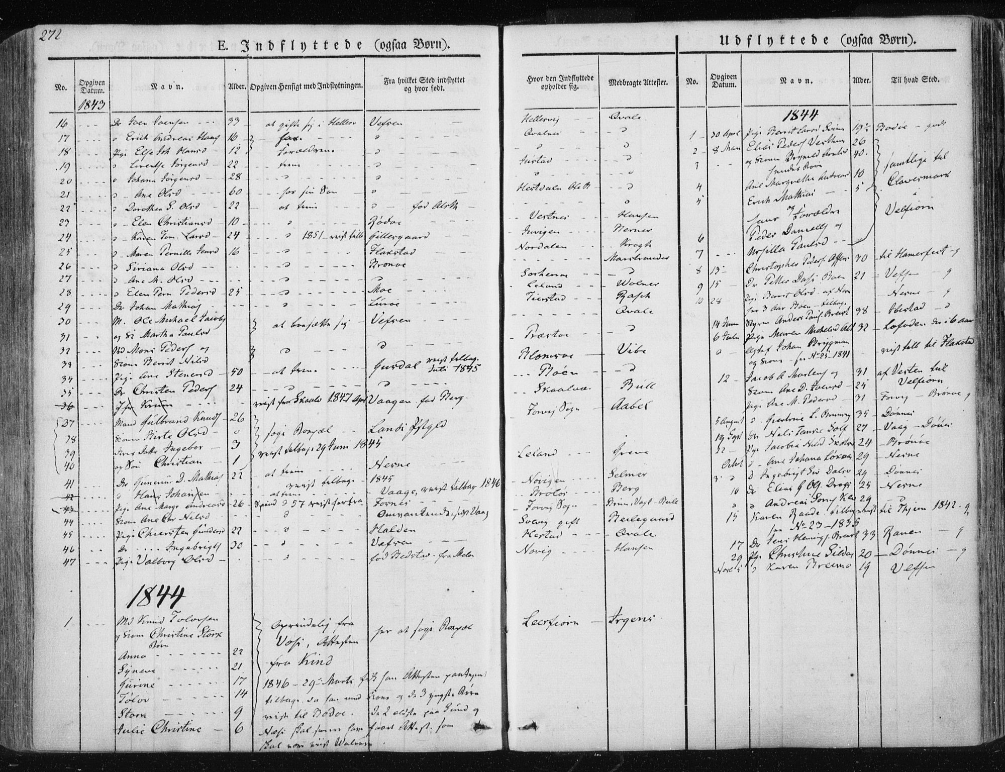 Ministerialprotokoller, klokkerbøker og fødselsregistre - Nordland, SAT/A-1459/830/L0447: Parish register (official) no. 830A11, 1831-1854, p. 272