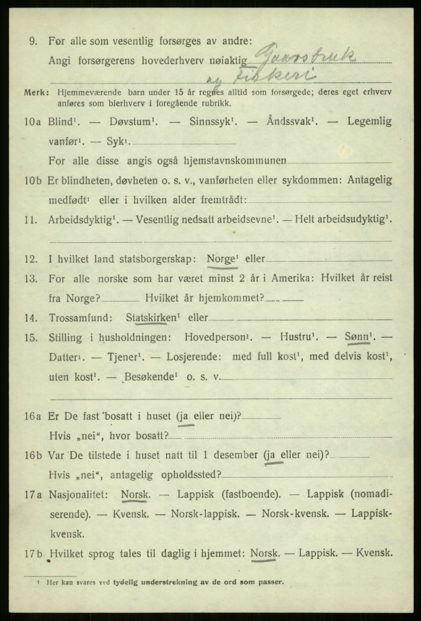 SATØ, 1920 census for Sørreisa, 1920, p. 1797