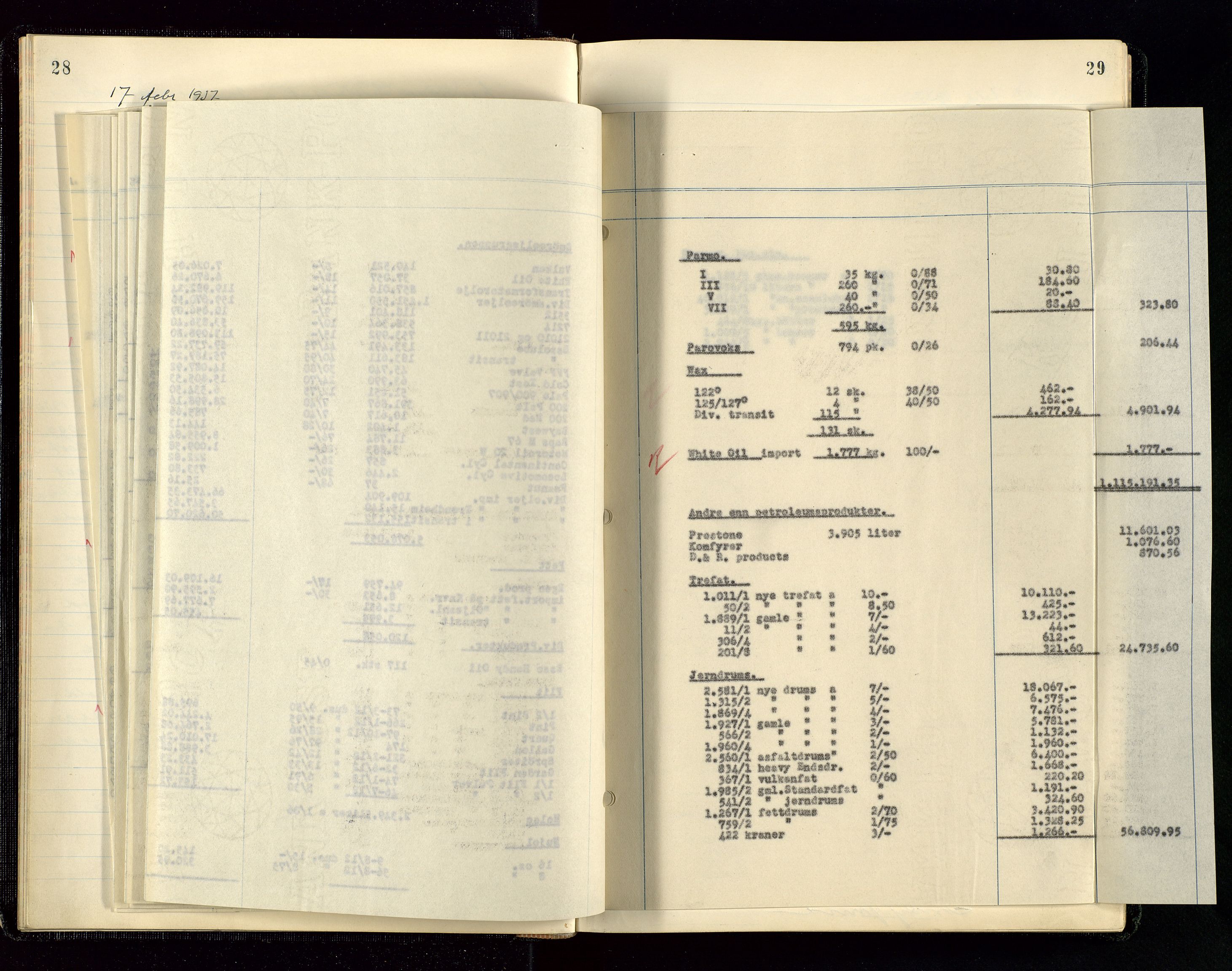 PA 1534 - Østlandske Petroleumscompagni A/S, AV/SAST-A-101954/A/Aa/L0004/0003: Direksjonsprotokoller / Den Administrerende Direksjon alle selskaper (referatprotokoll), 1936-1943