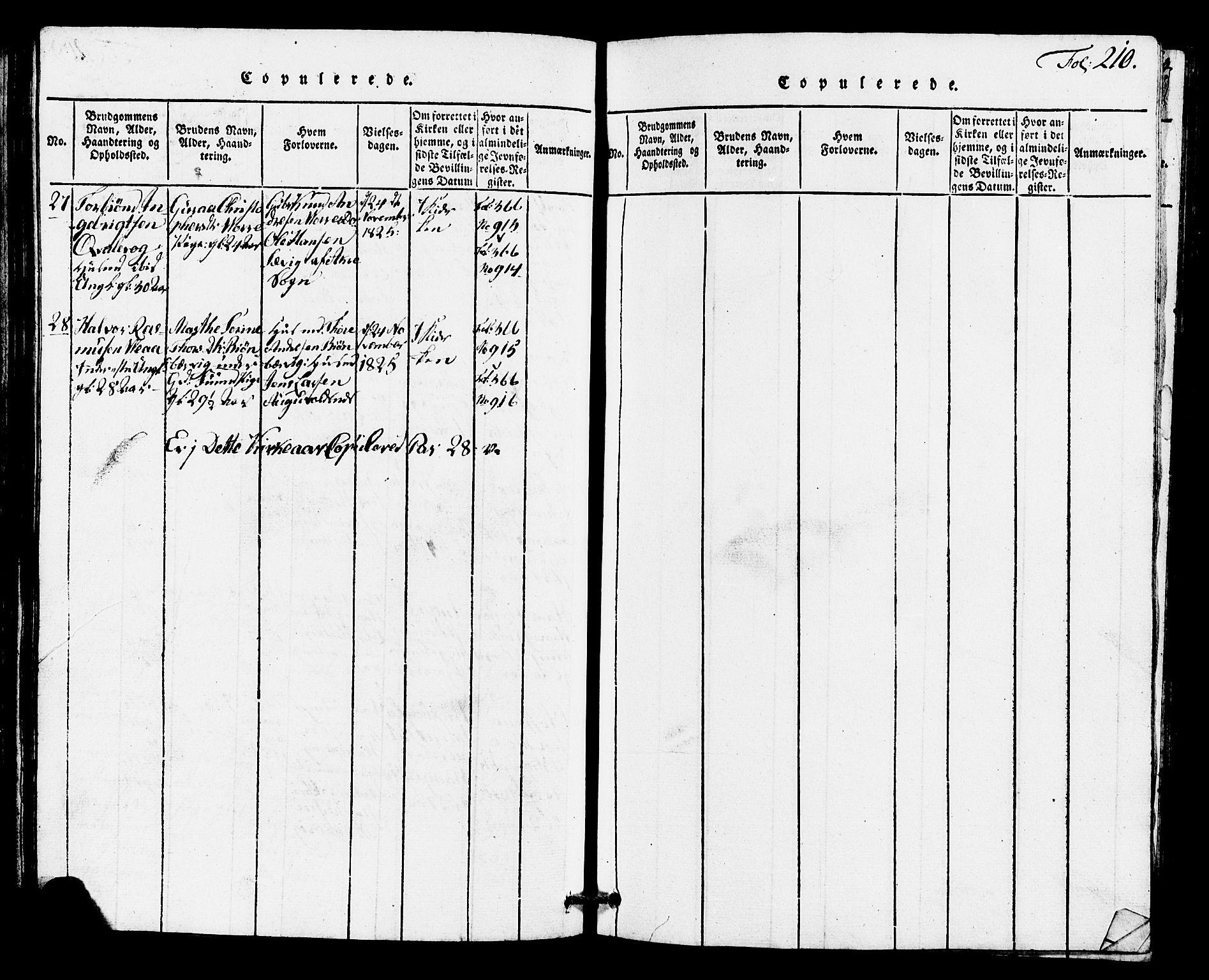 Avaldsnes sokneprestkontor, AV/SAST-A -101851/H/Ha/Hab/L0001: Parish register (copy) no. B 1, 1816-1825, p. 210