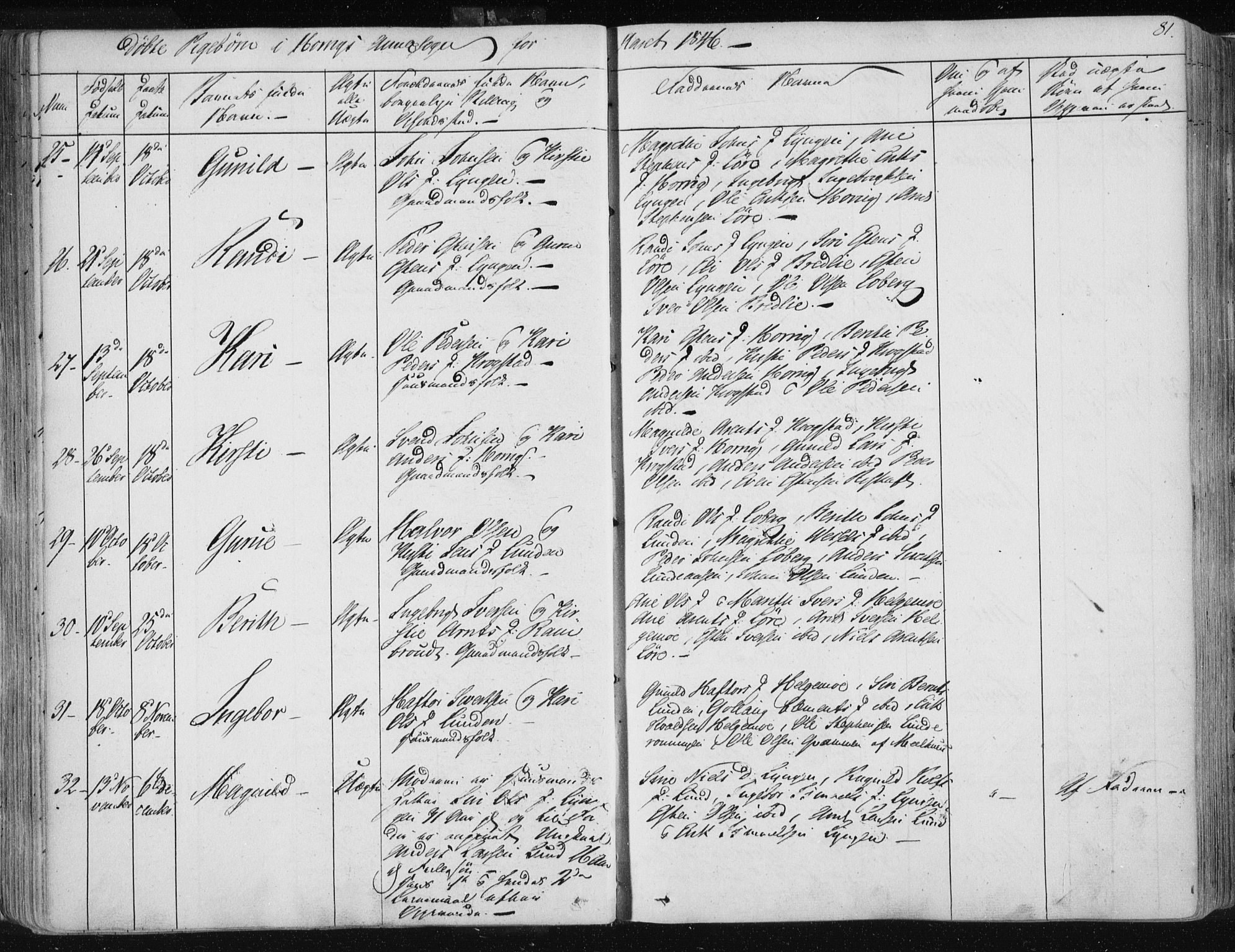 Ministerialprotokoller, klokkerbøker og fødselsregistre - Sør-Trøndelag, SAT/A-1456/687/L0998: Parish register (official) no. 687A05 /2, 1843-1849, p. 81