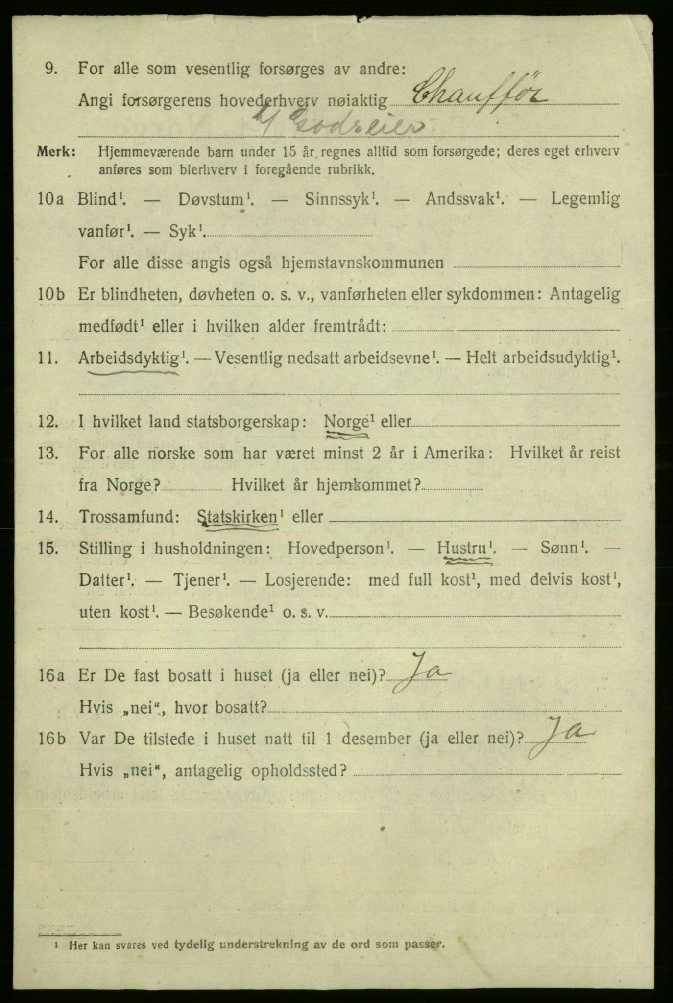 SAO, 1920 census for Fredrikshald, 1920, p. 22158