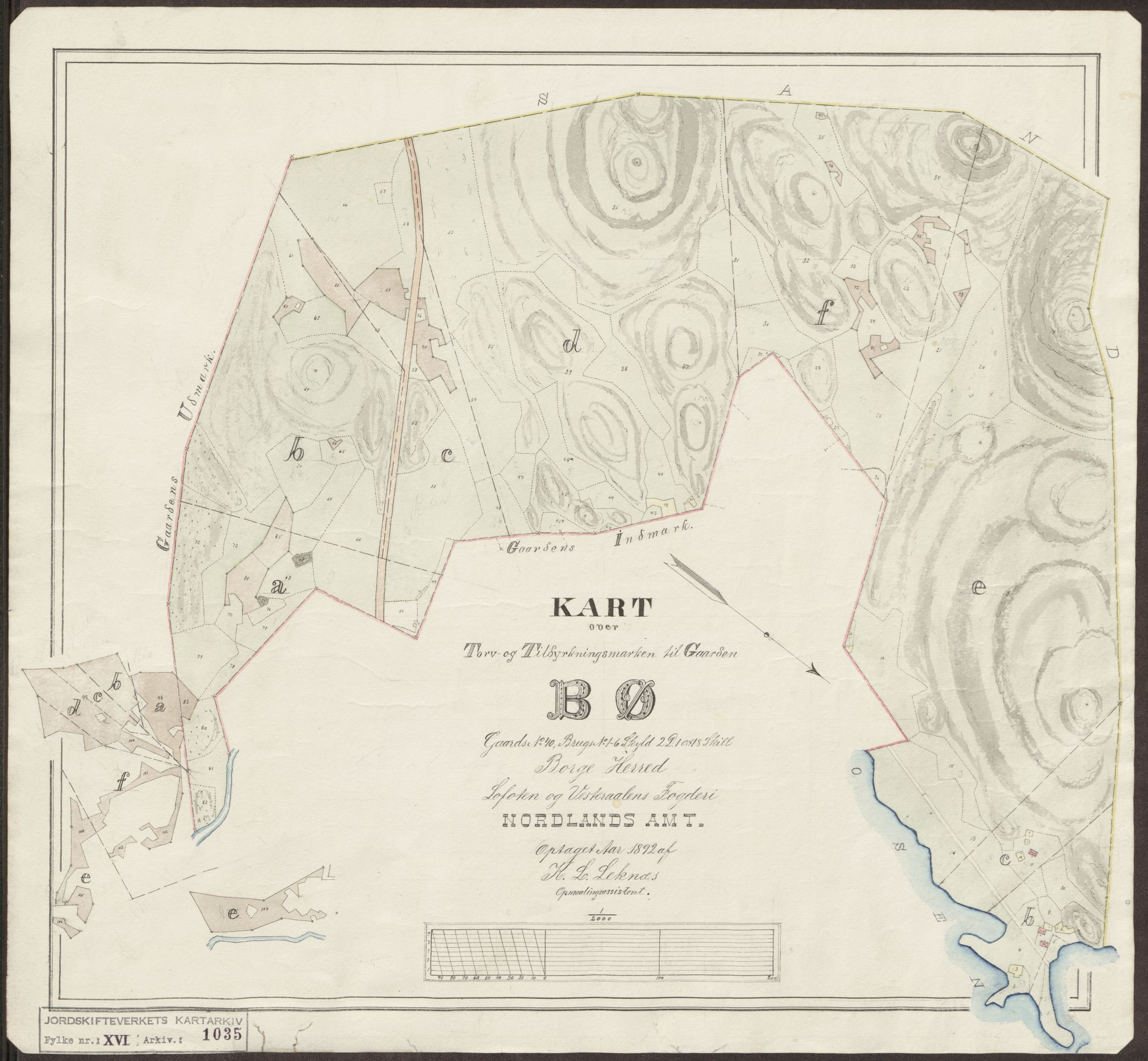 Jordskifteverkets kartarkiv, AV/RA-S-3929/T, 1859-1988, p. 1190
