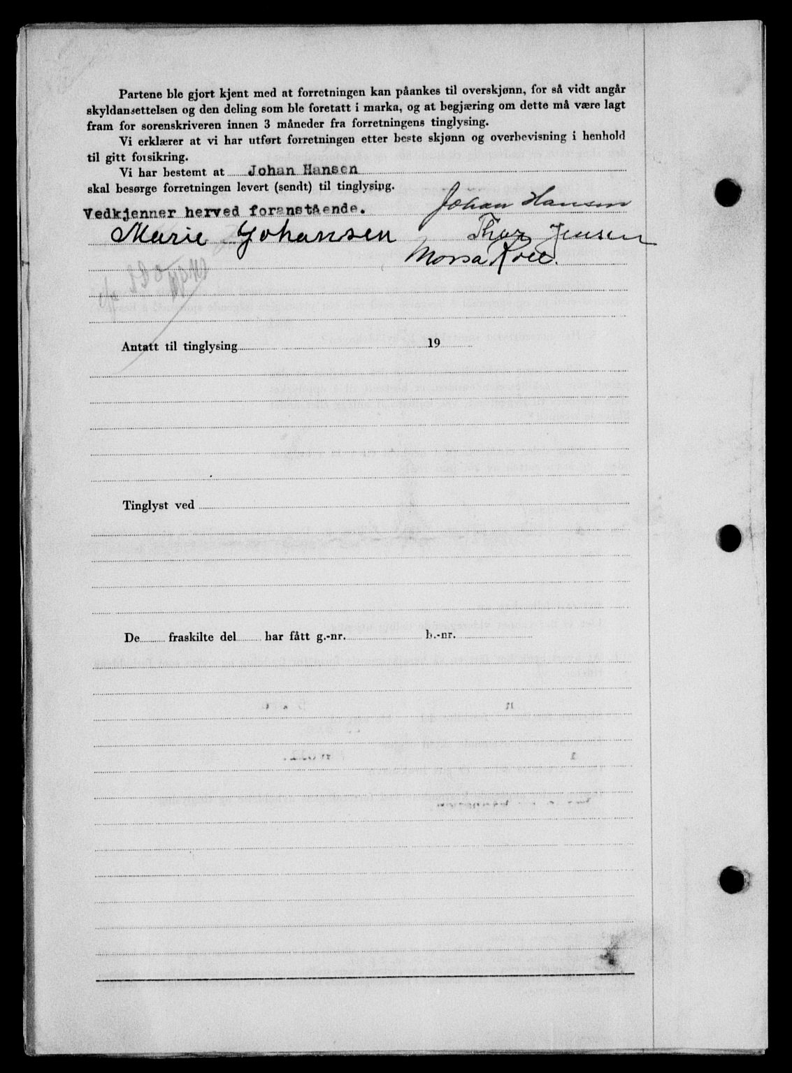 Lofoten sorenskriveri, SAT/A-0017/1/2/2C/L0024a: Mortgage book no. 24a, 1950-1950, Diary no: : 3132/1950