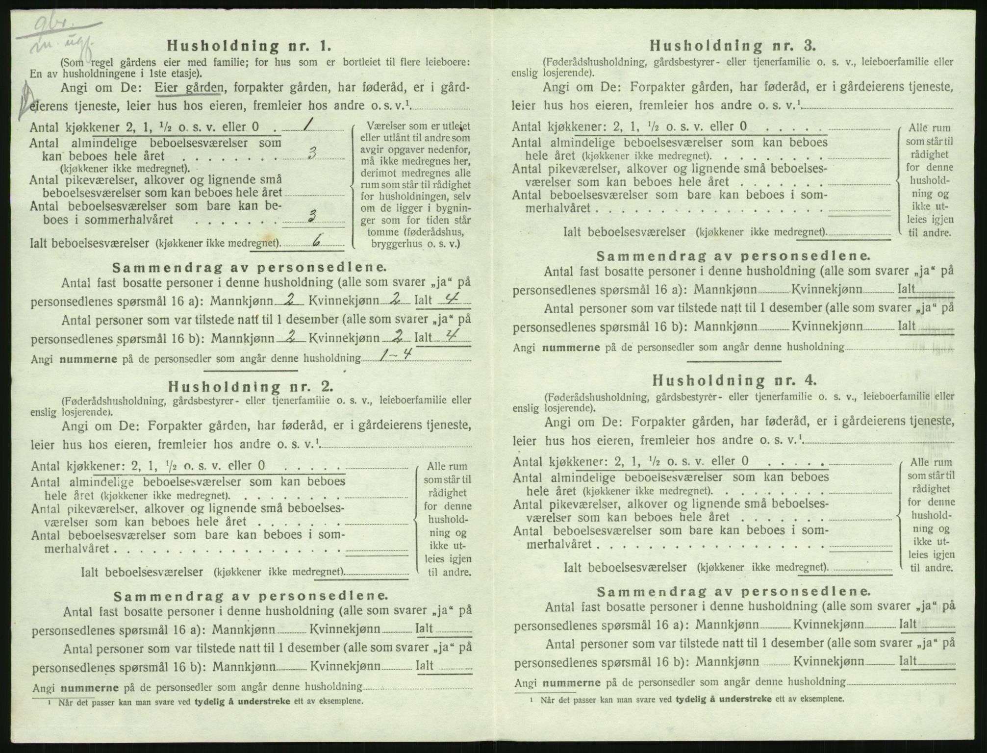 SAK, 1920 census for Vestre Moland, 1920, p. 632