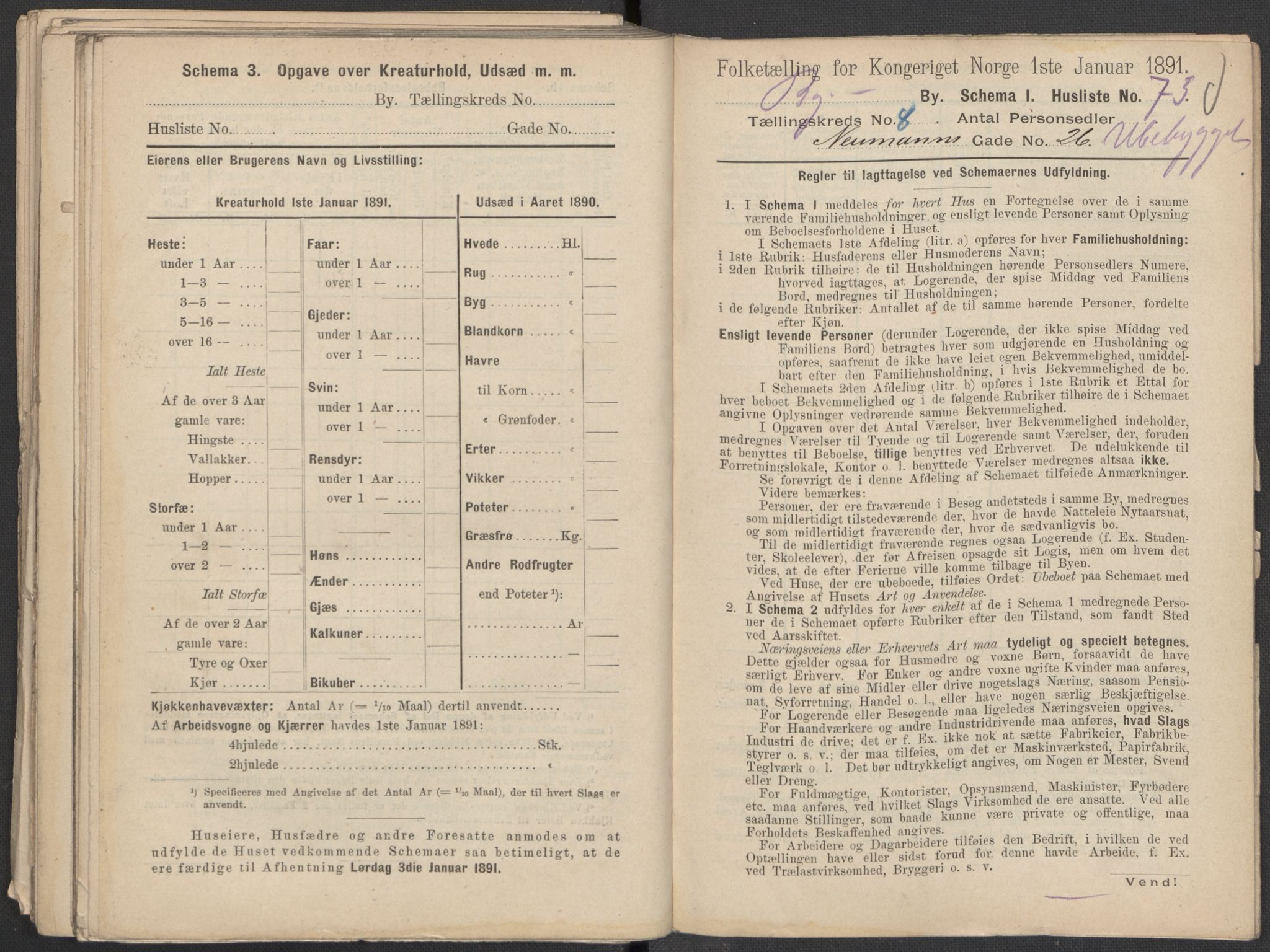 RA, 1891 Census for 1301 Bergen, 1891, p. 1484