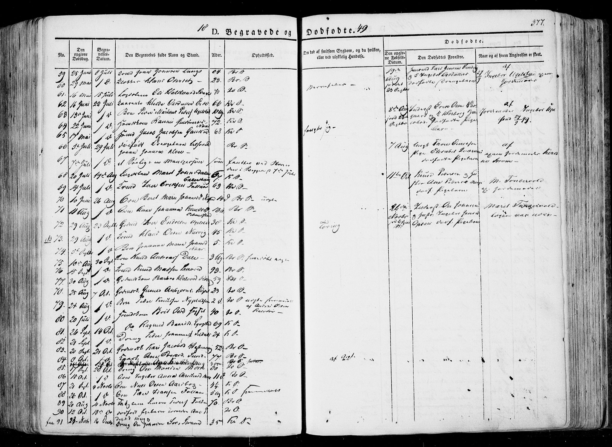 Ministerialprotokoller, klokkerbøker og fødselsregistre - Møre og Romsdal, AV/SAT-A-1454/568/L0803: Parish register (official) no. 568A10, 1830-1853, p. 377