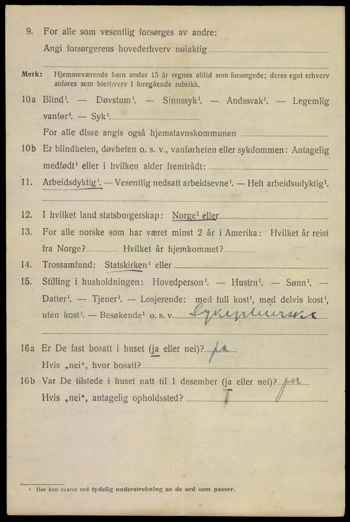 SAKO, 1920 census for Holmestrand, 1920, p. 5089