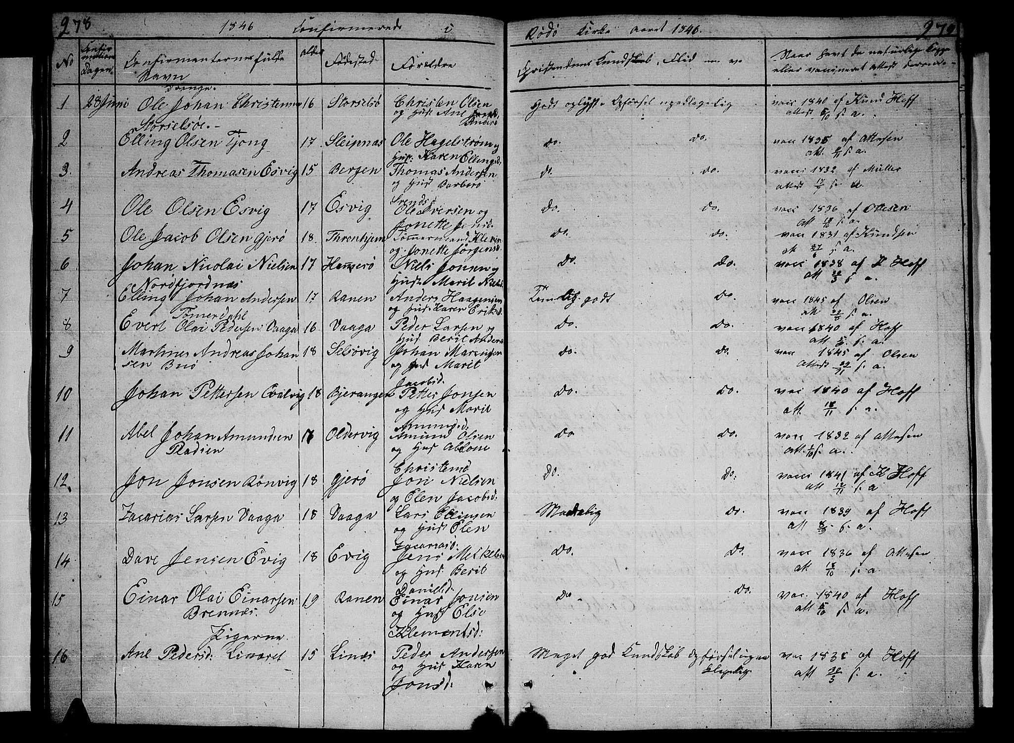 Ministerialprotokoller, klokkerbøker og fødselsregistre - Nordland, SAT/A-1459/841/L0618: Parish register (copy) no. 841C02, 1833-1855, p. 278-279