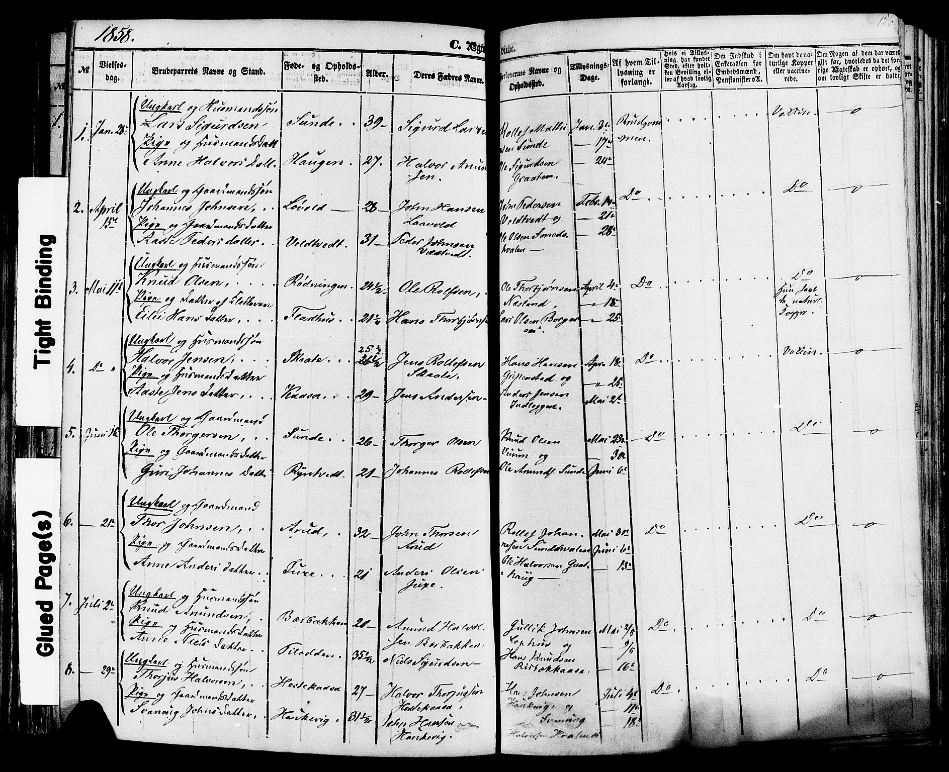 Sauherad kirkebøker, SAKO/A-298/F/Fa/L0007: Parish register (official) no. I 7, 1851-1873, p. 156