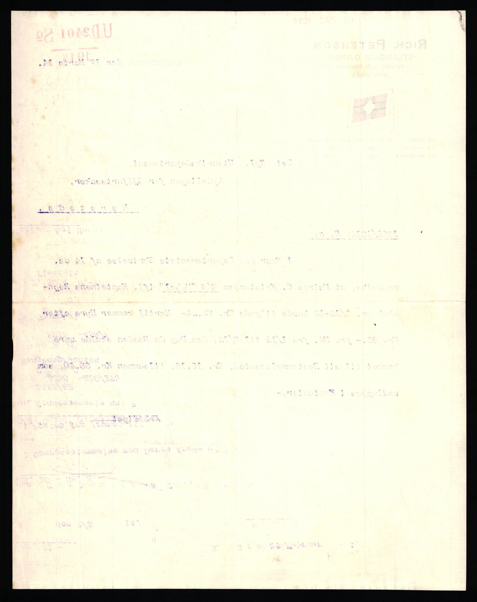 Handelsdepartementet, Sjøfartsavdelingen, 1. sjømannskontor, AV/RA-S-1405/D/Dm/L0010: Forliste skip Lar - Min, 1906-1920, p. 542