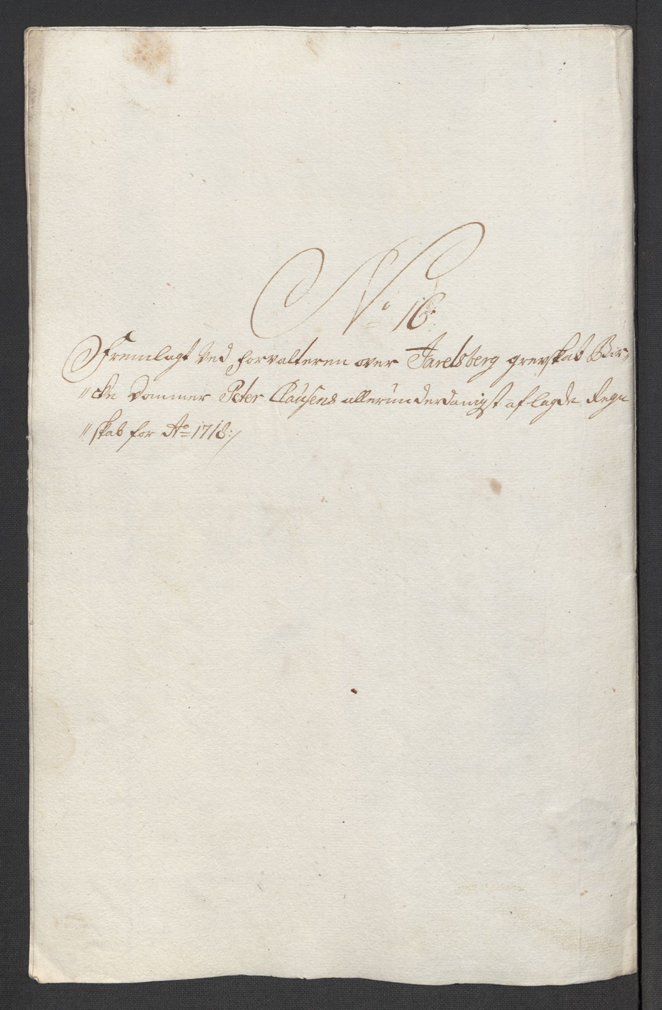 Rentekammeret inntil 1814, Reviderte regnskaper, Fogderegnskap, AV/RA-EA-4092/R32/L1882: Fogderegnskap Jarlsberg grevskap, 1718, p. 407