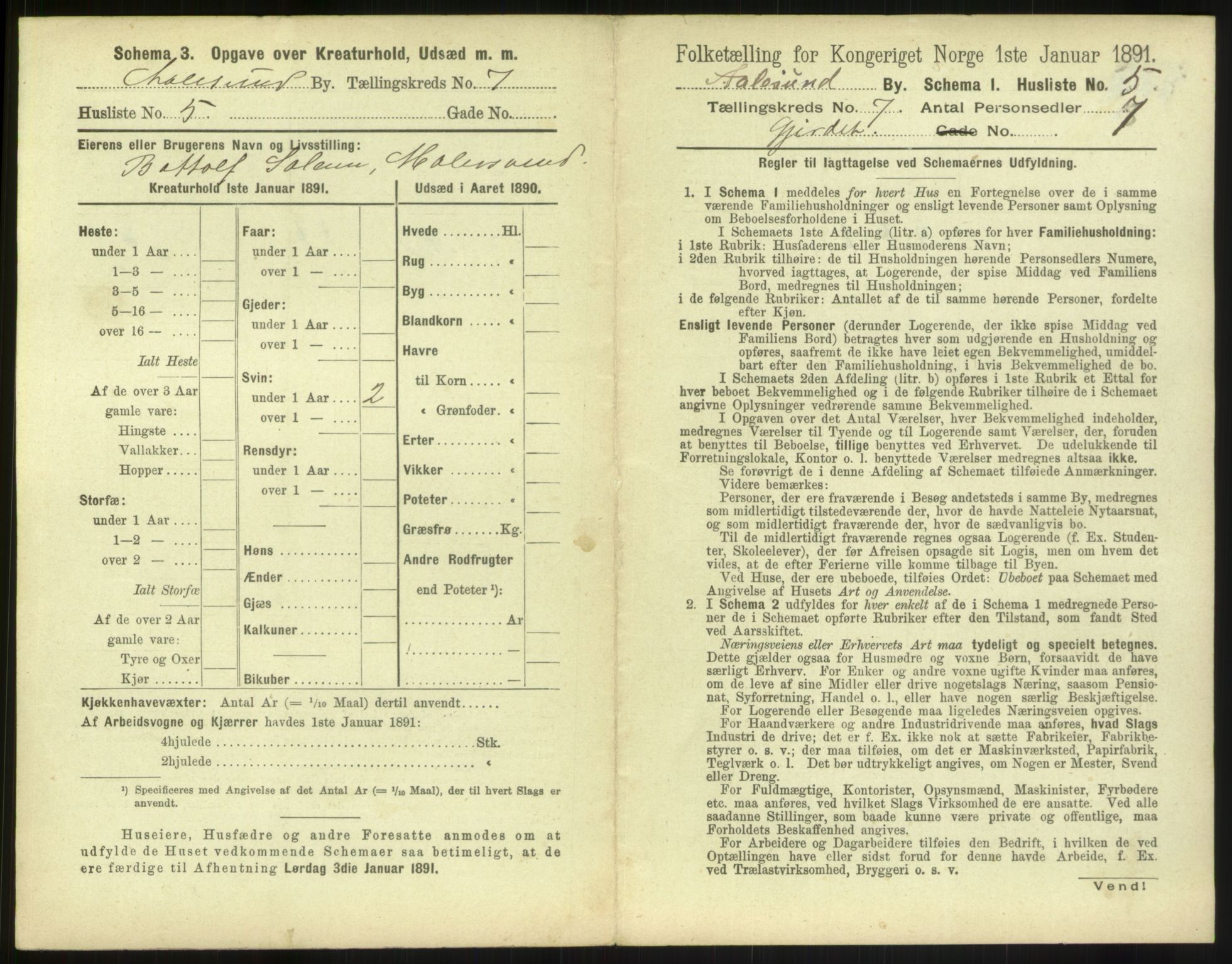 RA, 1891 census for 1501 Ålesund, 1891, p. 554