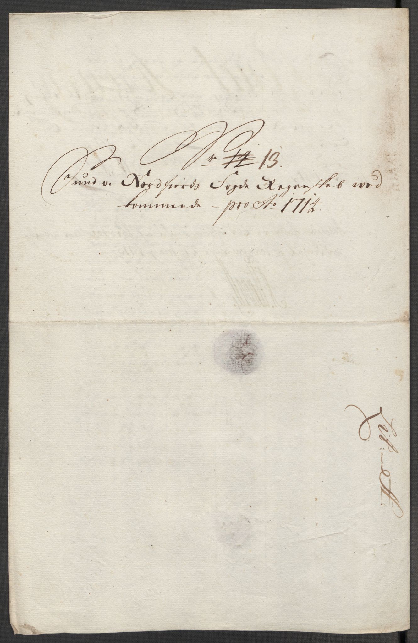 Rentekammeret inntil 1814, Reviderte regnskaper, Fogderegnskap, AV/RA-EA-4092/R53/L3438: Fogderegnskap Sunn- og Nordfjord, 1714, p. 264