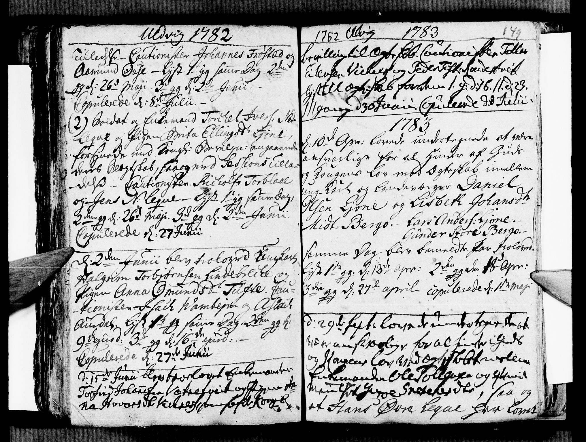 Ulvik sokneprestembete, SAB/A-78801/H/Haa: Parish register (official) no. A 9, 1743-1792, p. 149