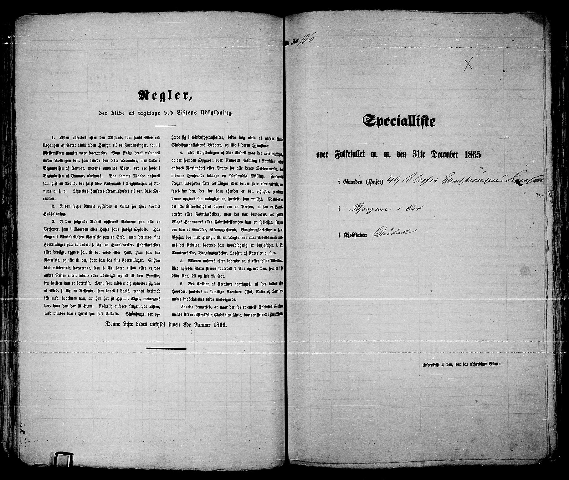 RA, 1865 census for Drøbak/Drøbak, 1865, p. 216