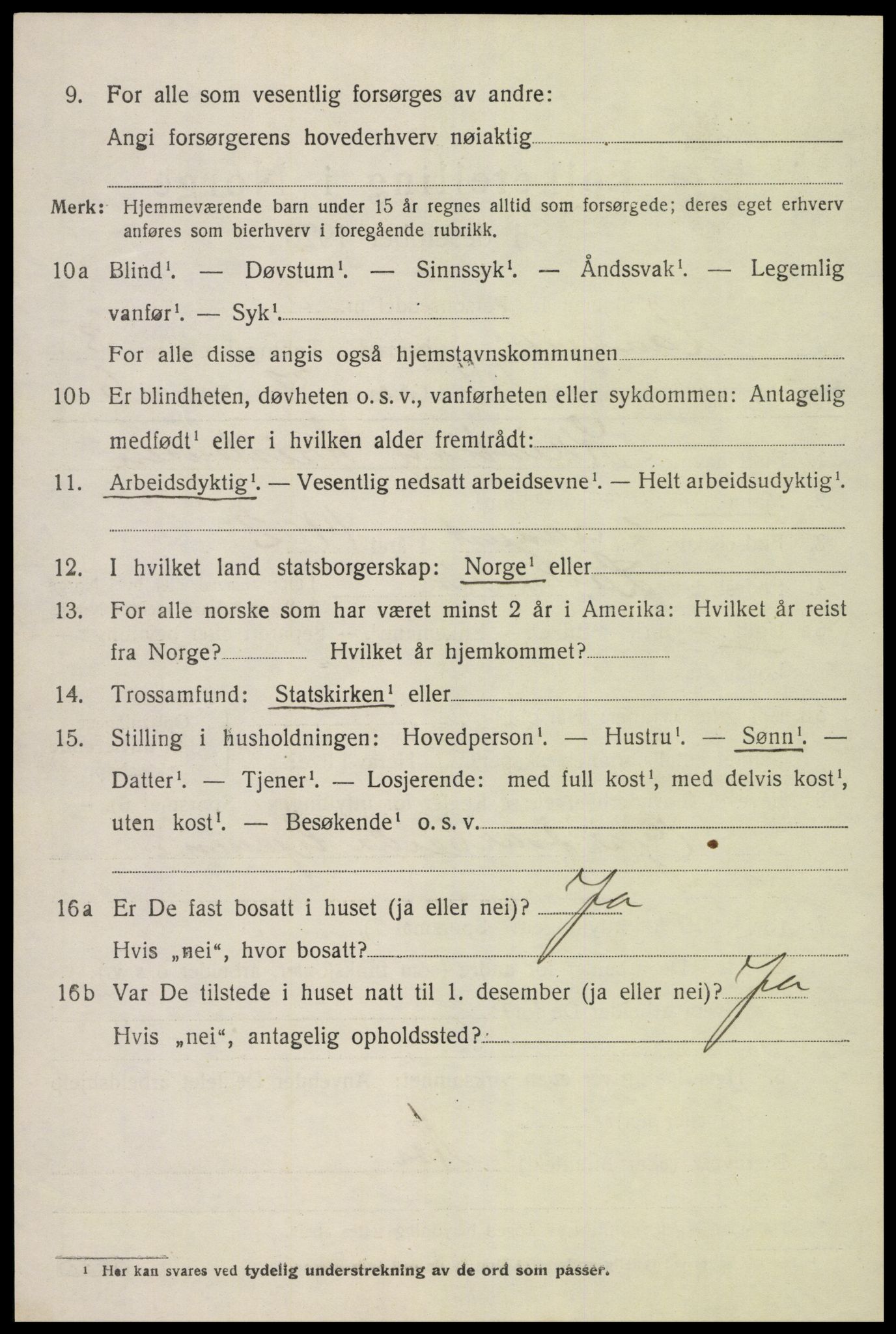 SAK, 1920 census for Landvik, 1920, p. 3347
