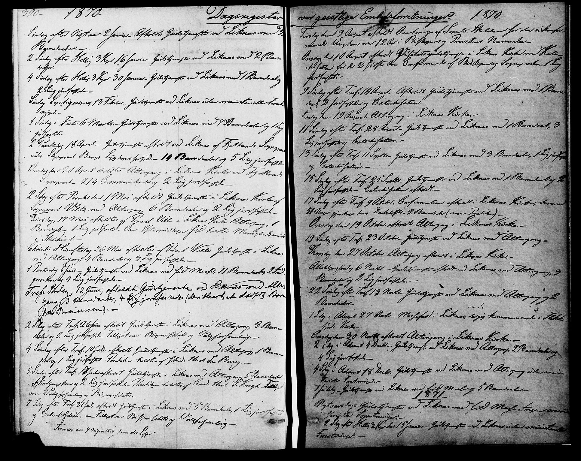 Kvinesdal sokneprestkontor, SAK/1111-0026/F/Fa/Fab/L0007: Parish register (official) no. A 7, 1870-1885, p. 319