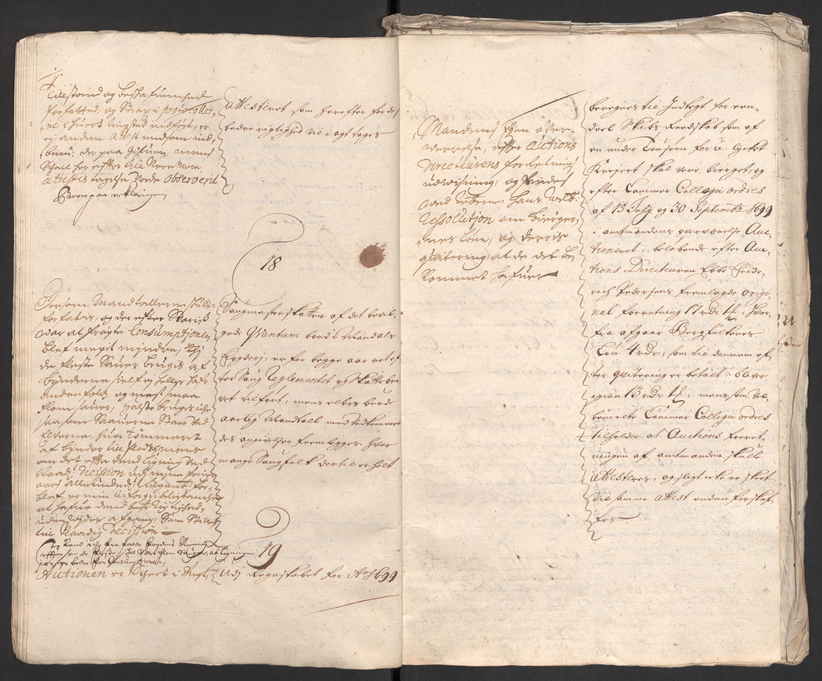 Rentekammeret inntil 1814, Reviderte regnskaper, Fogderegnskap, AV/RA-EA-4092/R43/L2547: Fogderegnskap Lista og Mandal, 1698-1699, p. 338