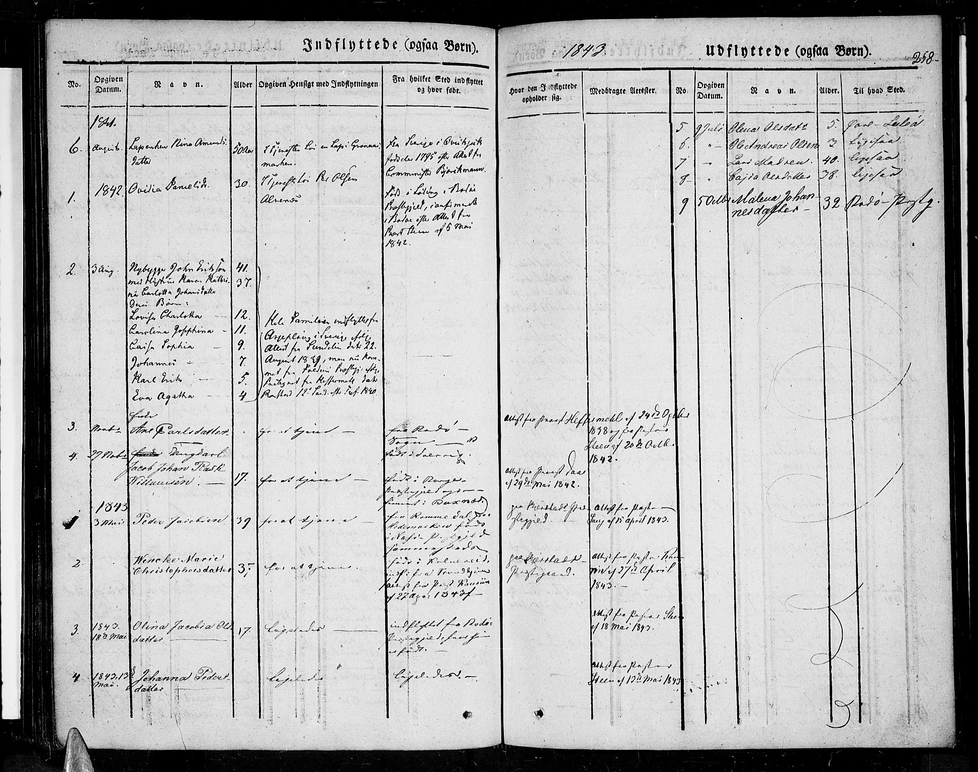 Ministerialprotokoller, klokkerbøker og fødselsregistre - Nordland, AV/SAT-A-1459/852/L0737: Parish register (official) no. 852A07, 1833-1849, p. 258