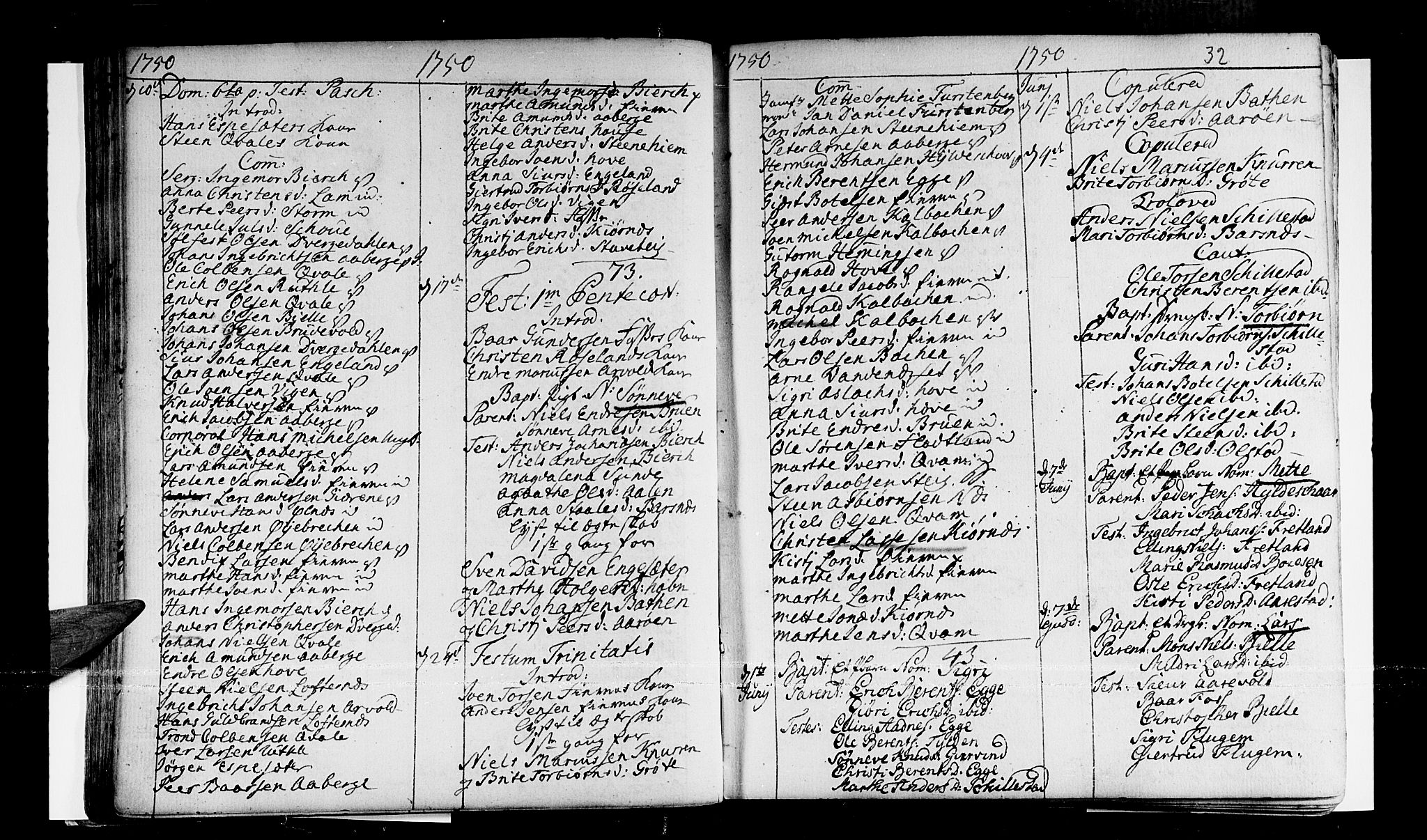 Sogndal sokneprestembete, AV/SAB-A-81301/H/Haa/Haaa/L0003: Parish register (official) no. A 3, 1747-1768, p. 32